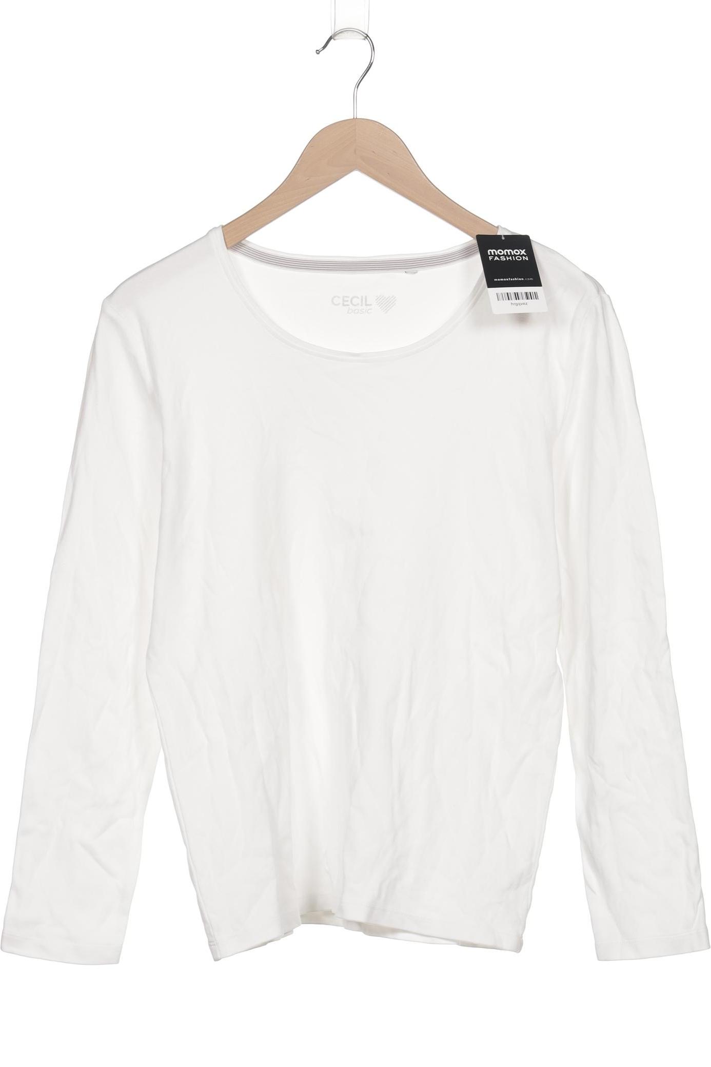 

Cecil Damen Langarmshirt, weiß, Gr. 38