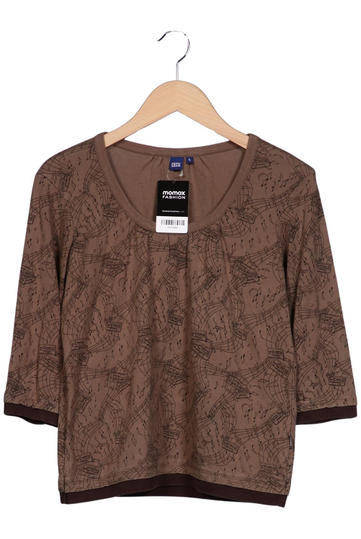 

Cecil Damen Langarmshirt, braun, Gr. 42