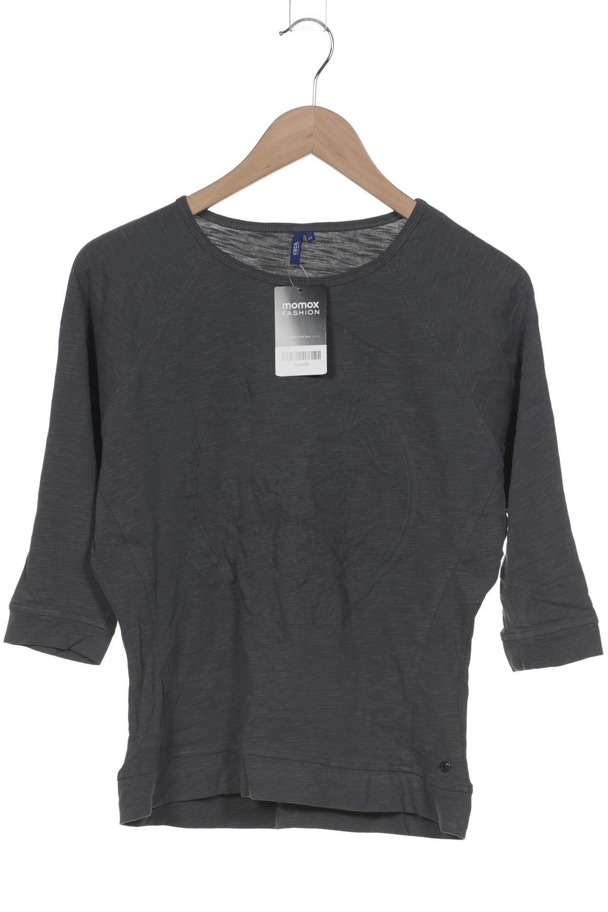 

Cecil Damen Langarmshirt, grau, Gr. 34