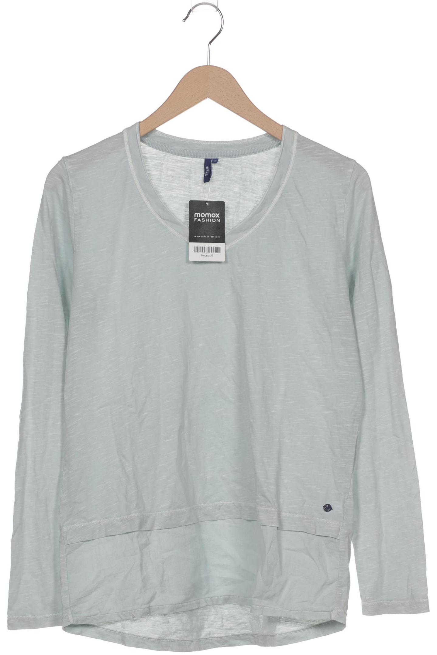 

Cecil Damen Langarmshirt, hellgrün, Gr. 38