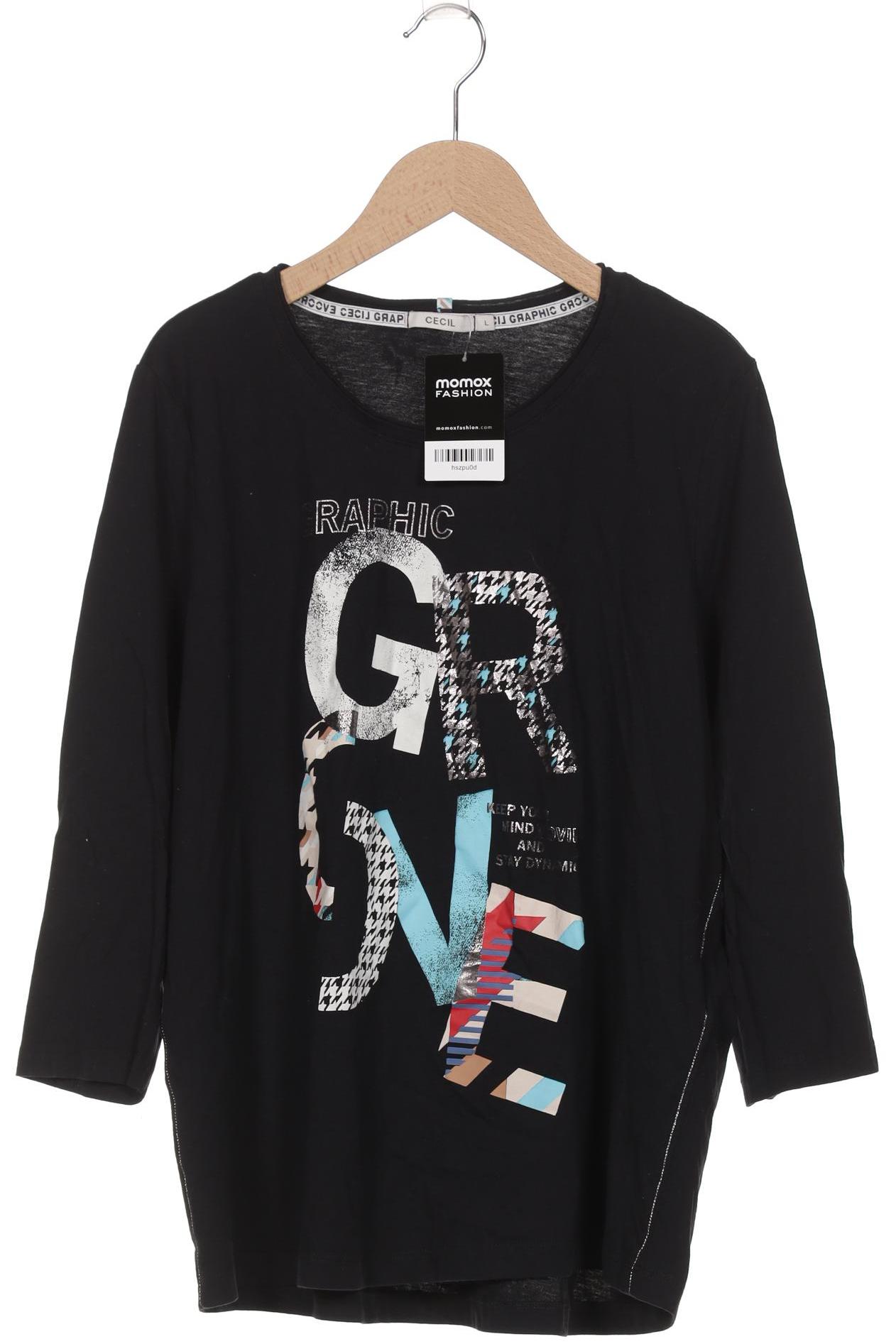 

Cecil Damen Langarmshirt, schwarz, Gr. 42