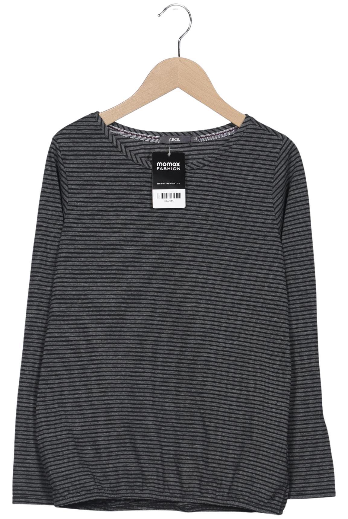 

Cecil Damen Langarmshirt, grau, Gr. 34