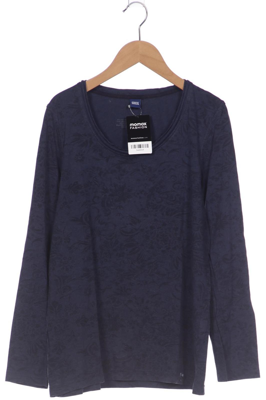 

Cecil Damen Langarmshirt, marineblau, Gr. 38