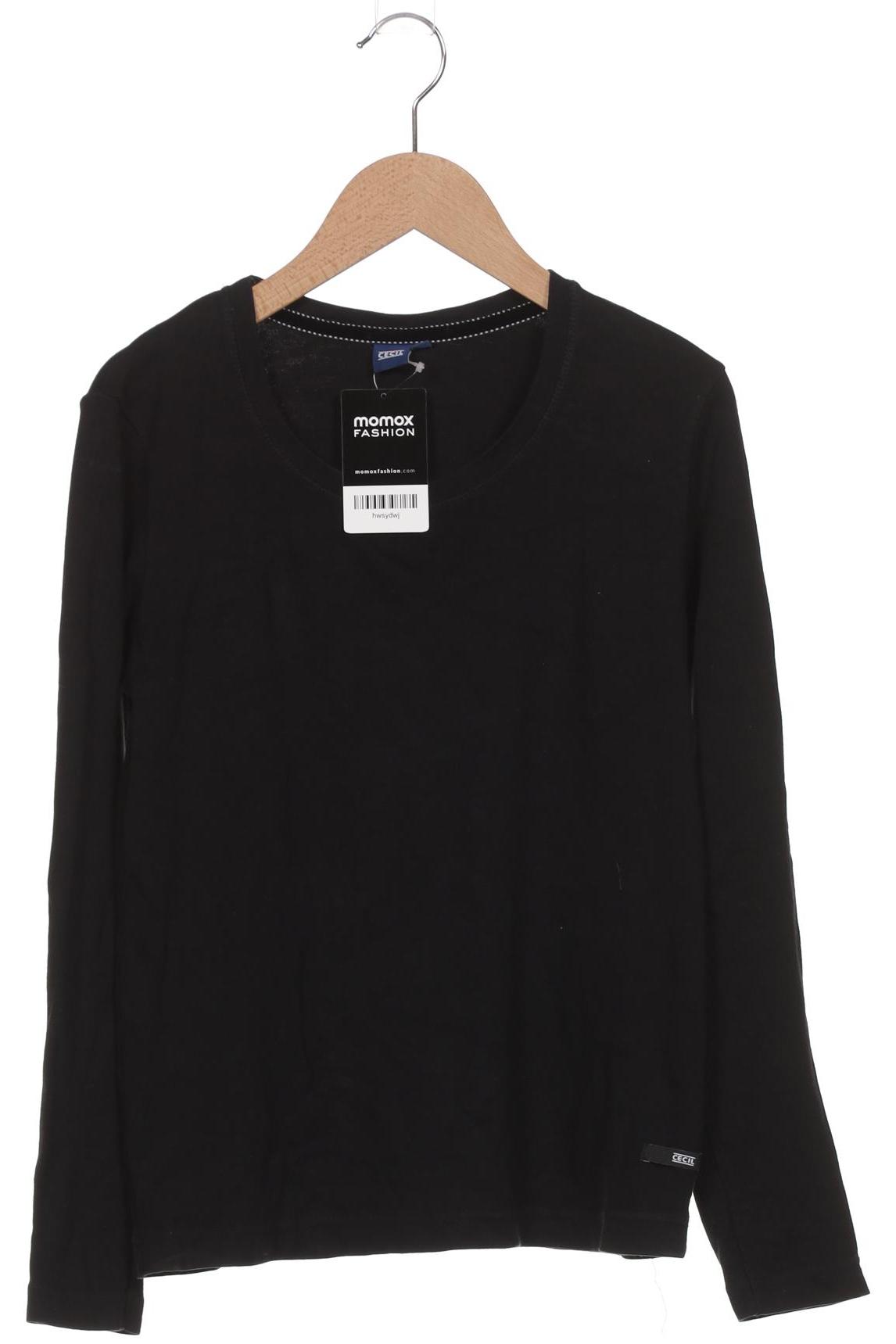

Cecil Damen Langarmshirt, schwarz, Gr. 36