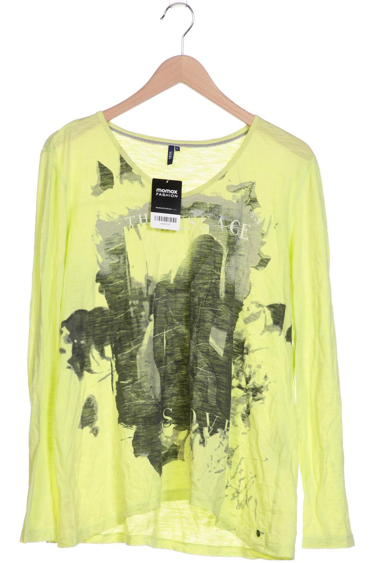 

Cecil Damen Langarmshirt, hellgrün, Gr. 44