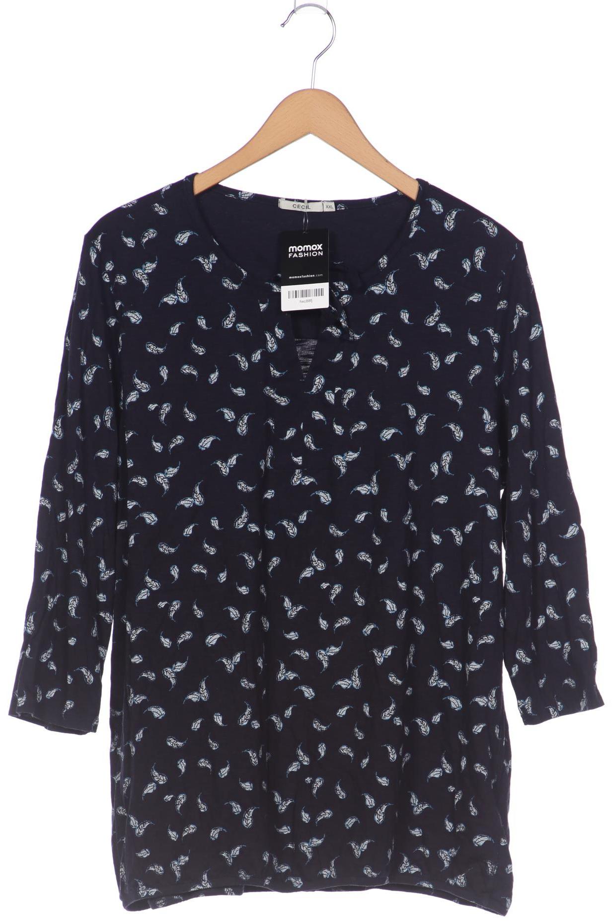 

Cecil Damen Langarmshirt, marineblau, Gr. 46