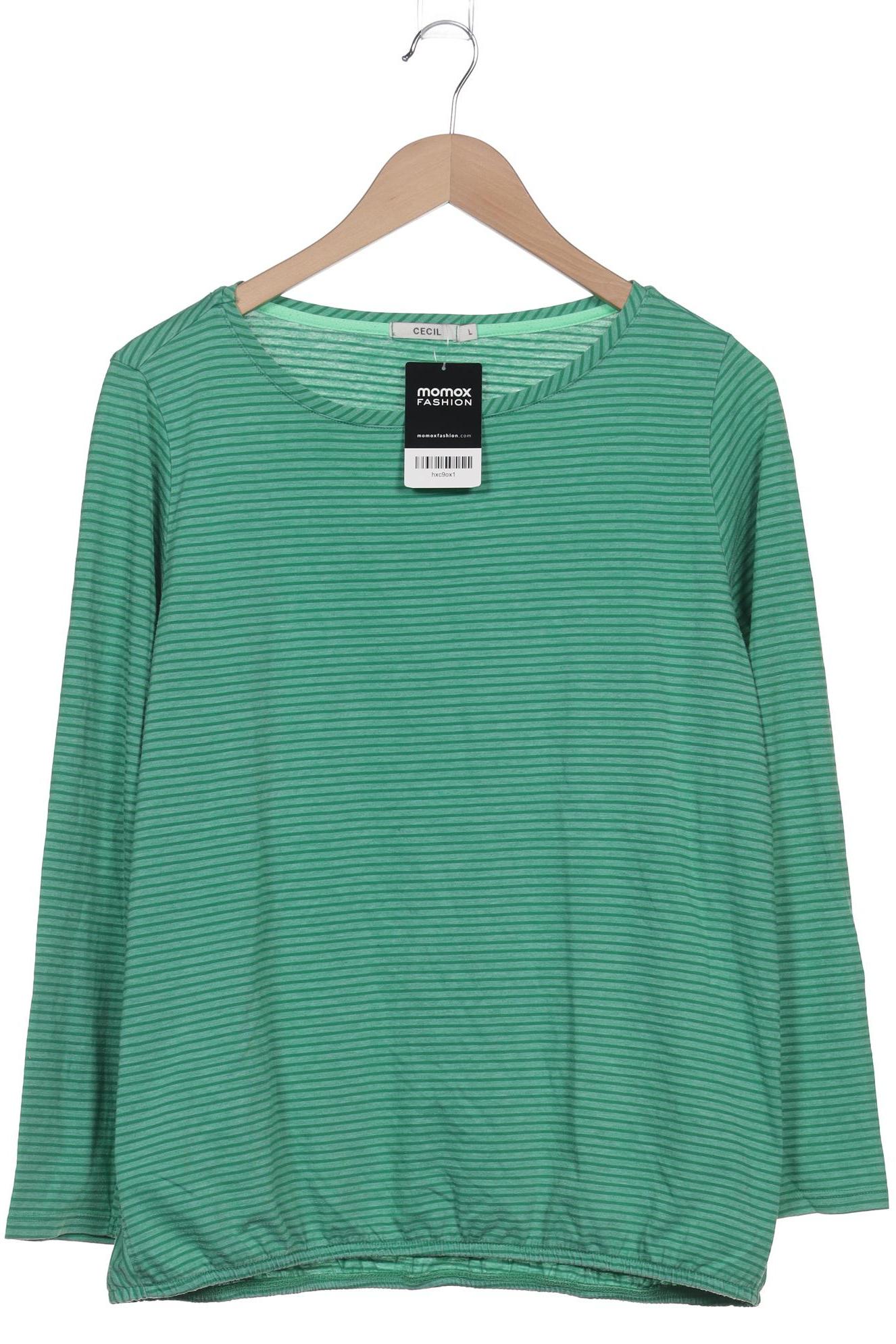 

Cecil Damen Langarmshirt, grün, Gr. 42