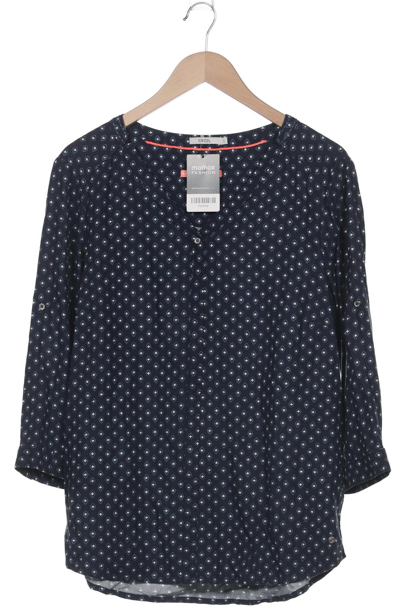 

Cecil Damen Langarmshirt, marineblau, Gr. 42