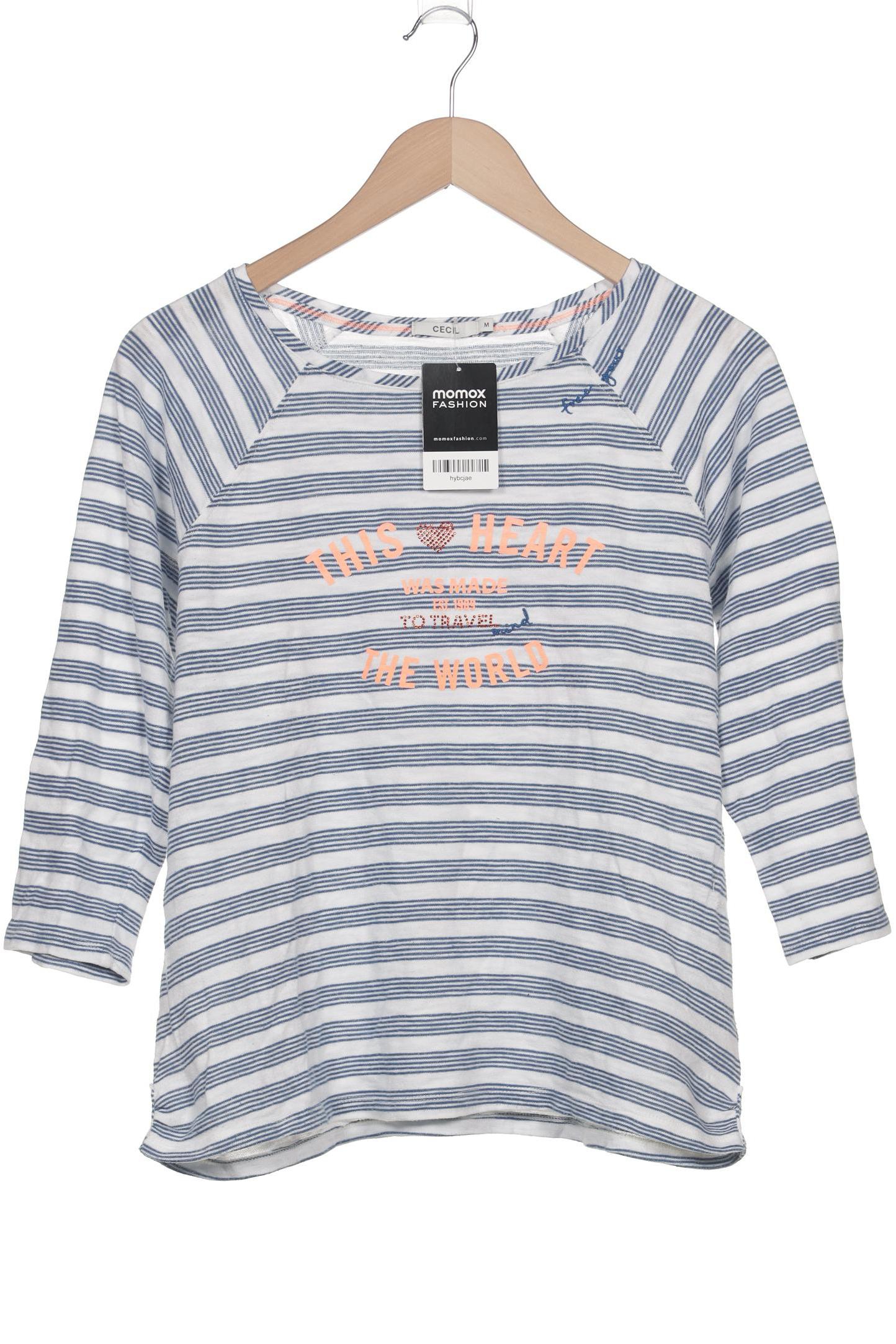 

Cecil Damen Langarmshirt, weiß, Gr. 38