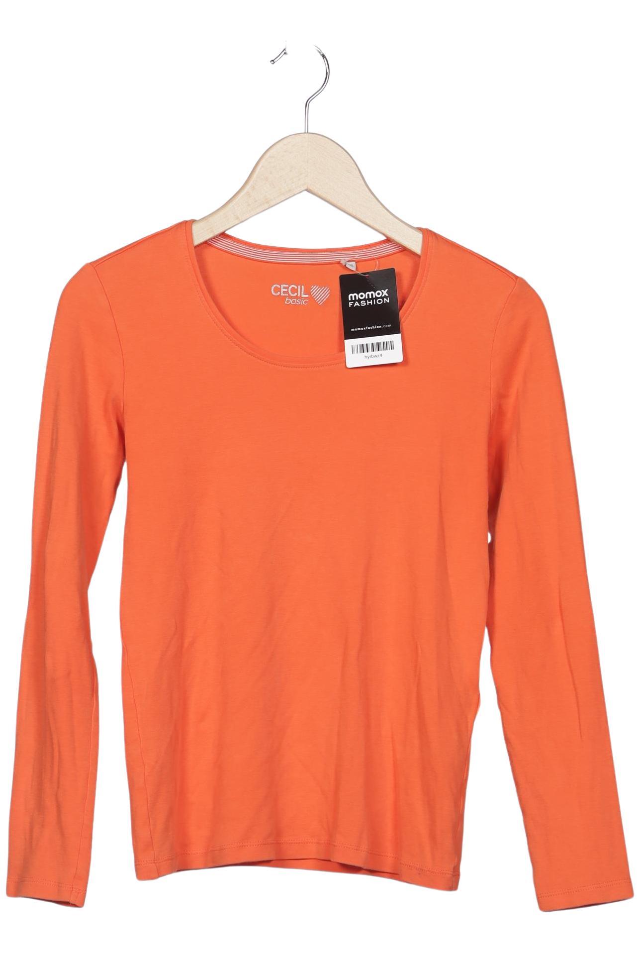 

Cecil Damen Langarmshirt, orange, Gr. 34