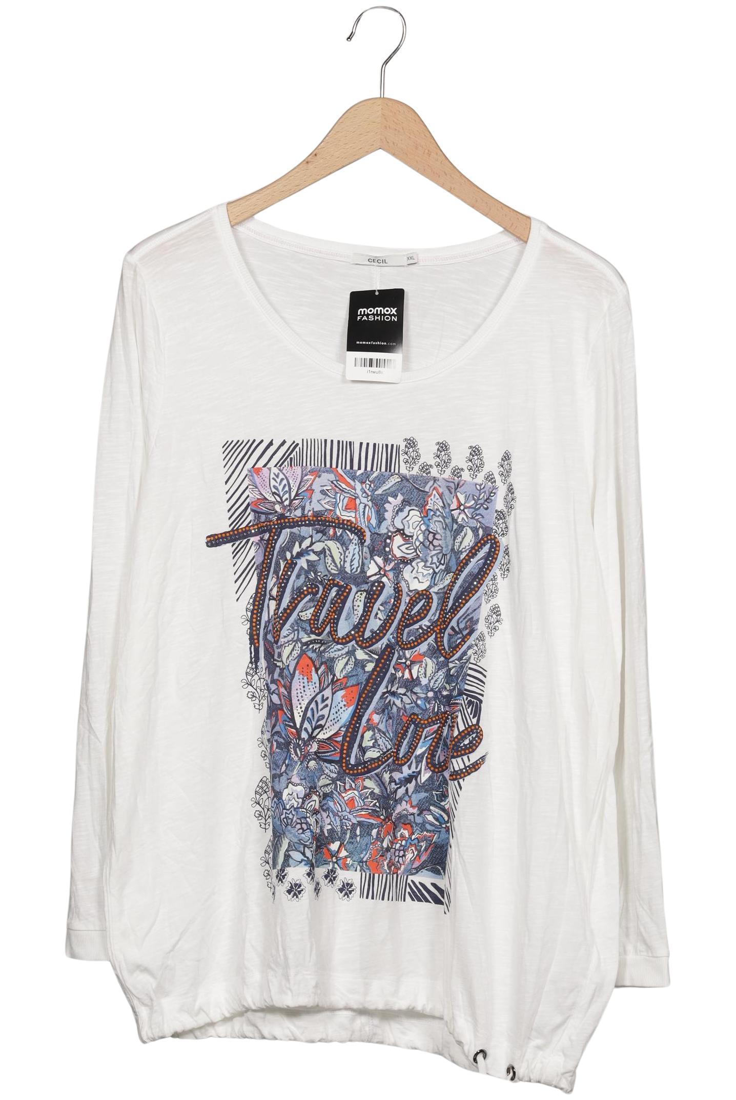 

Cecil Damen Langarmshirt, weiß, Gr. 46