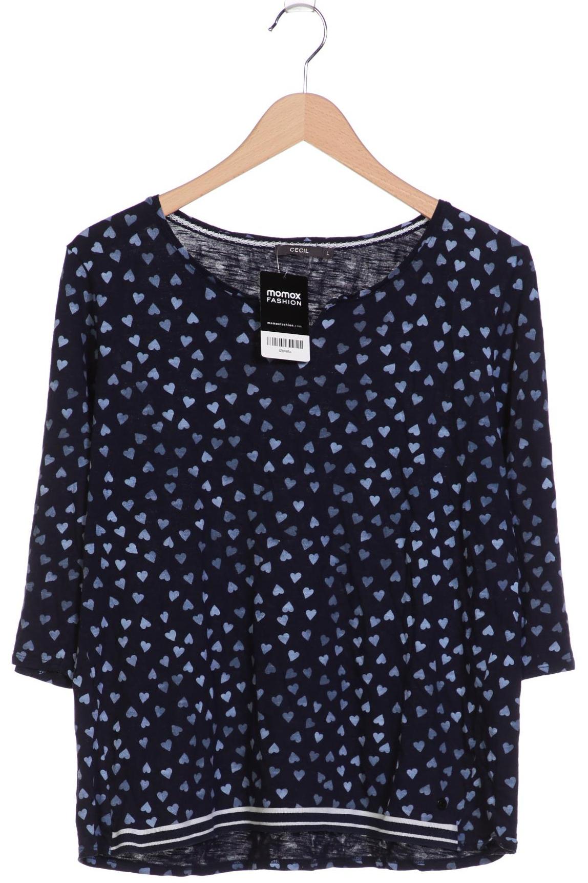 

Cecil Damen Langarmshirt, marineblau, Gr. 42