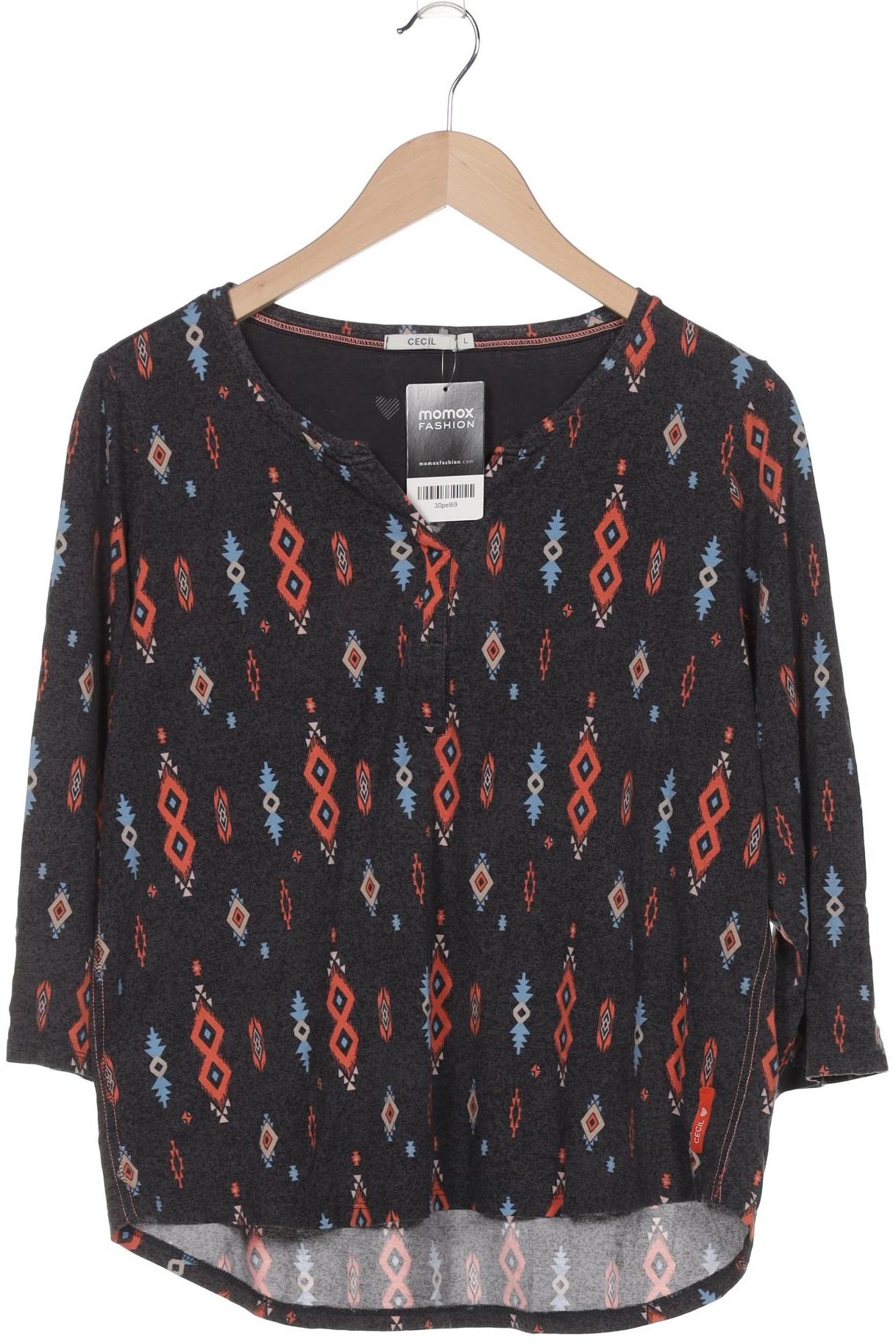 

Cecil Damen Langarmshirt, grau, Gr. 42