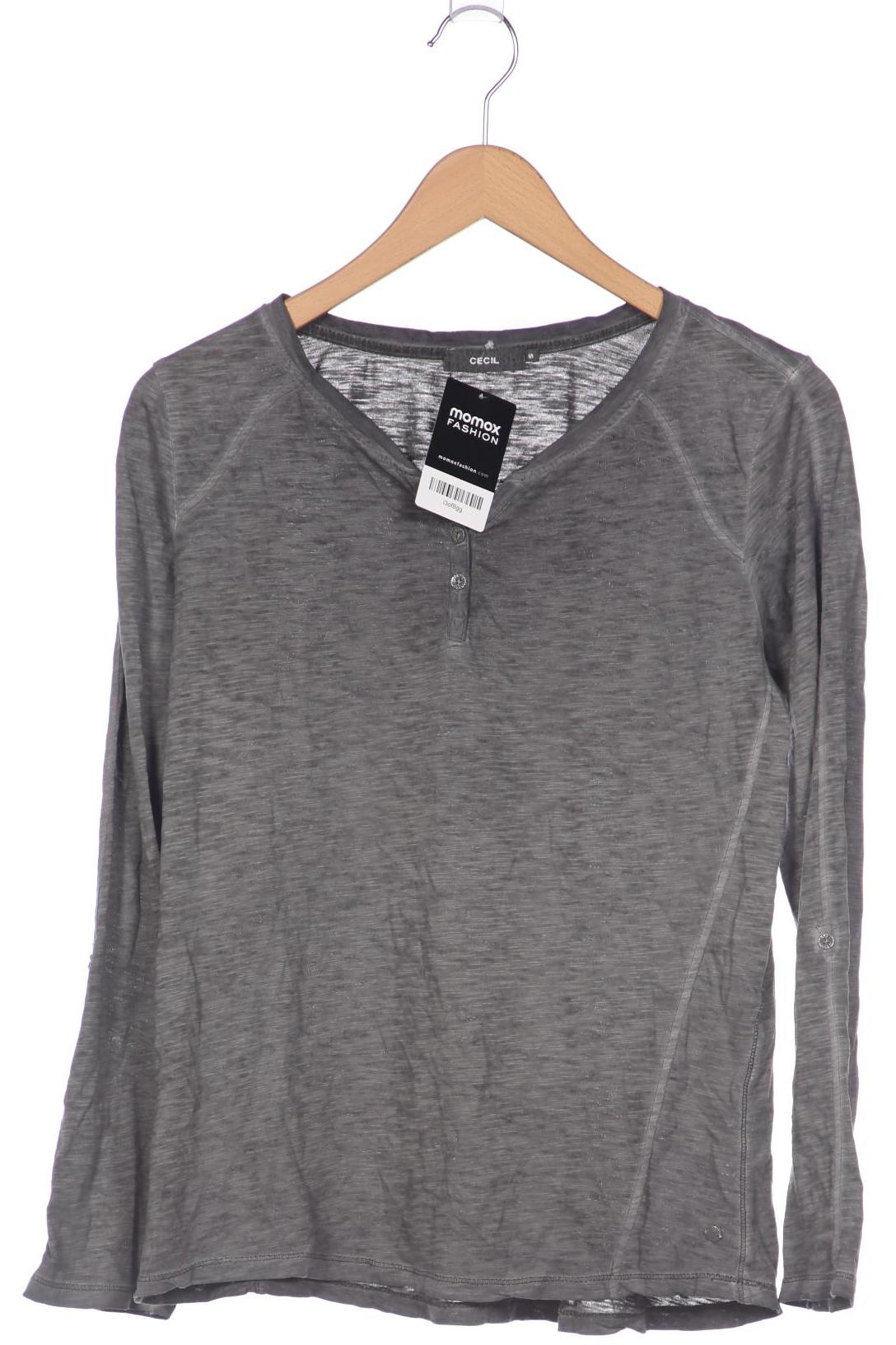 

Cecil Damen Langarmshirt, grau, Gr. 36