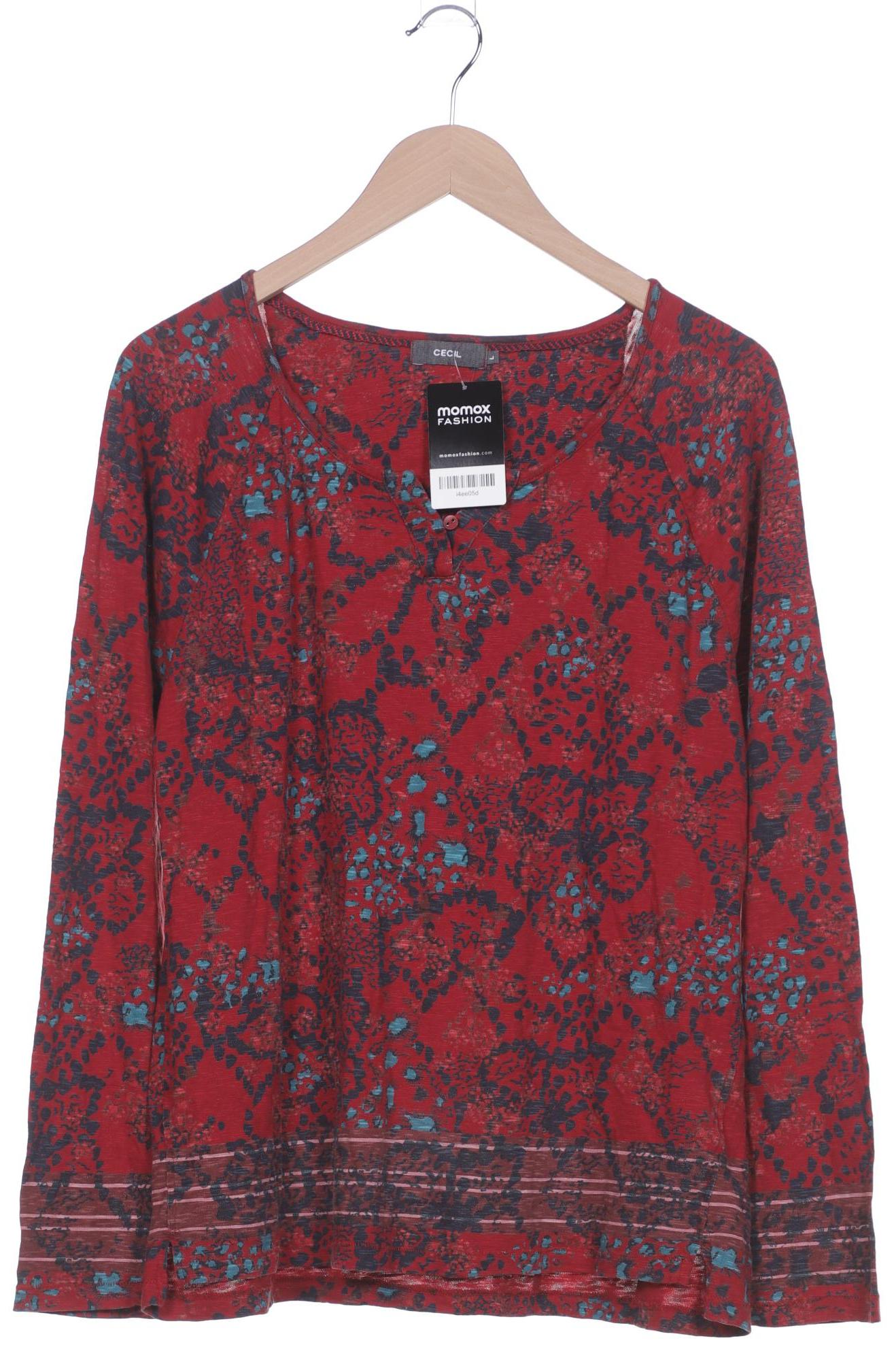 

Cecil Damen Langarmshirt, rot, Gr. 42