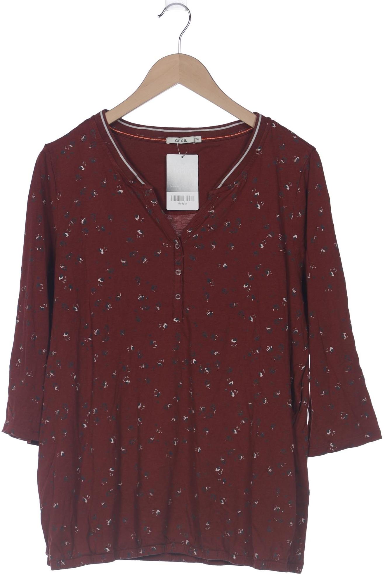 

Cecil Damen Langarmshirt, bordeaux, Gr. 46