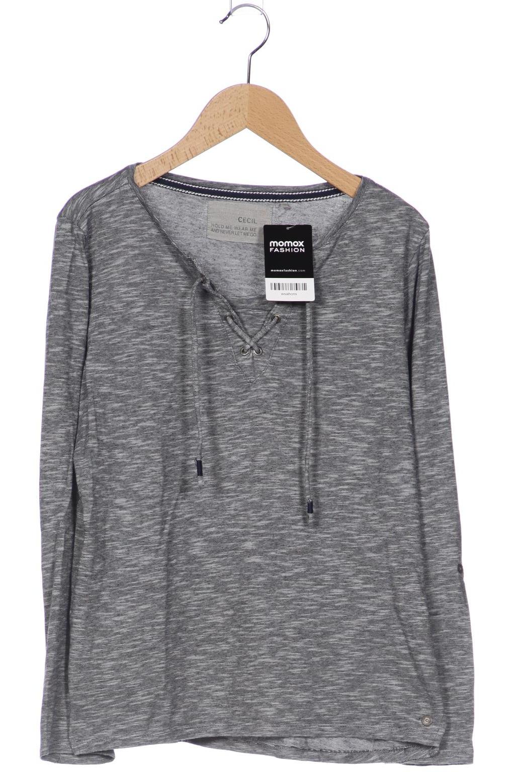 

Cecil Damen Langarmshirt, grau, Gr. 36