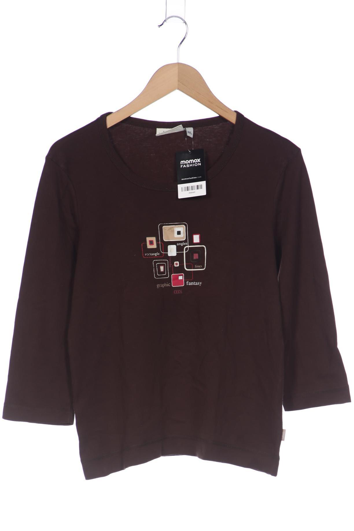 

Cecil Damen Langarmshirt, braun, Gr. 46