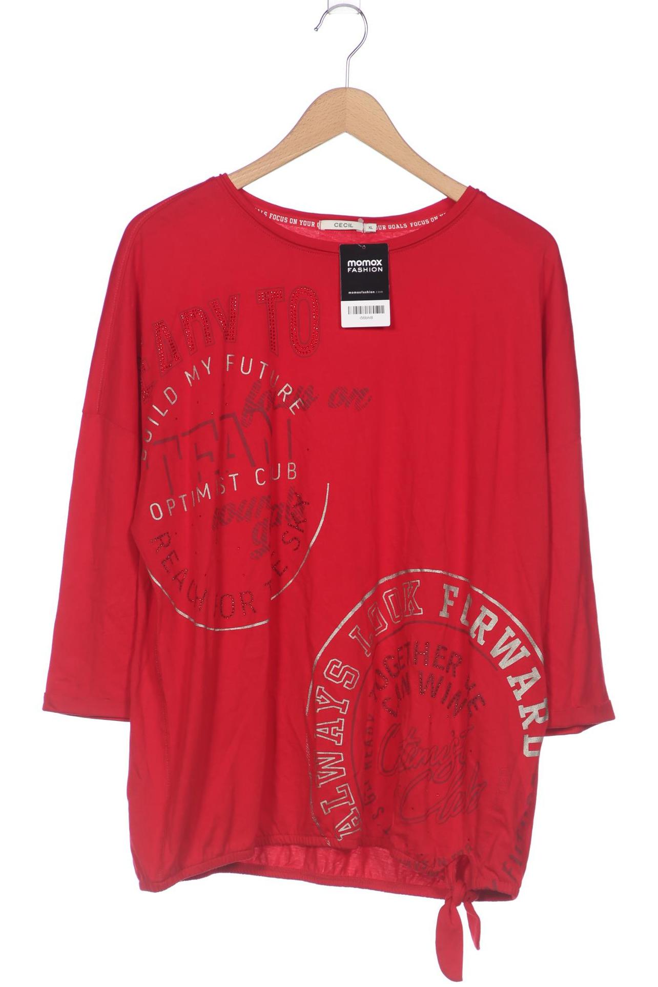 

Cecil Damen Langarmshirt, rot, Gr. 44