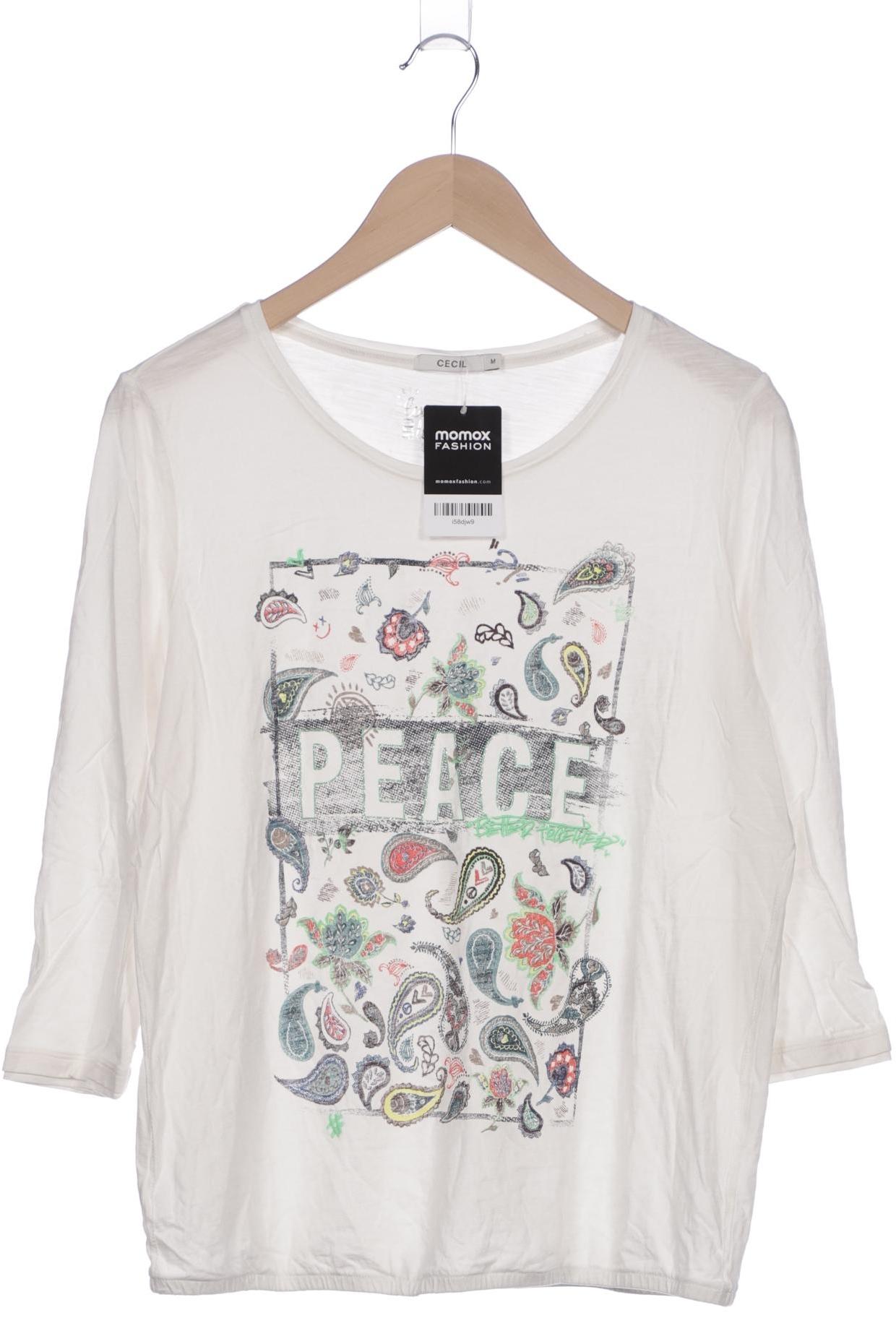 

Cecil Damen Langarmshirt, weiß, Gr. 38