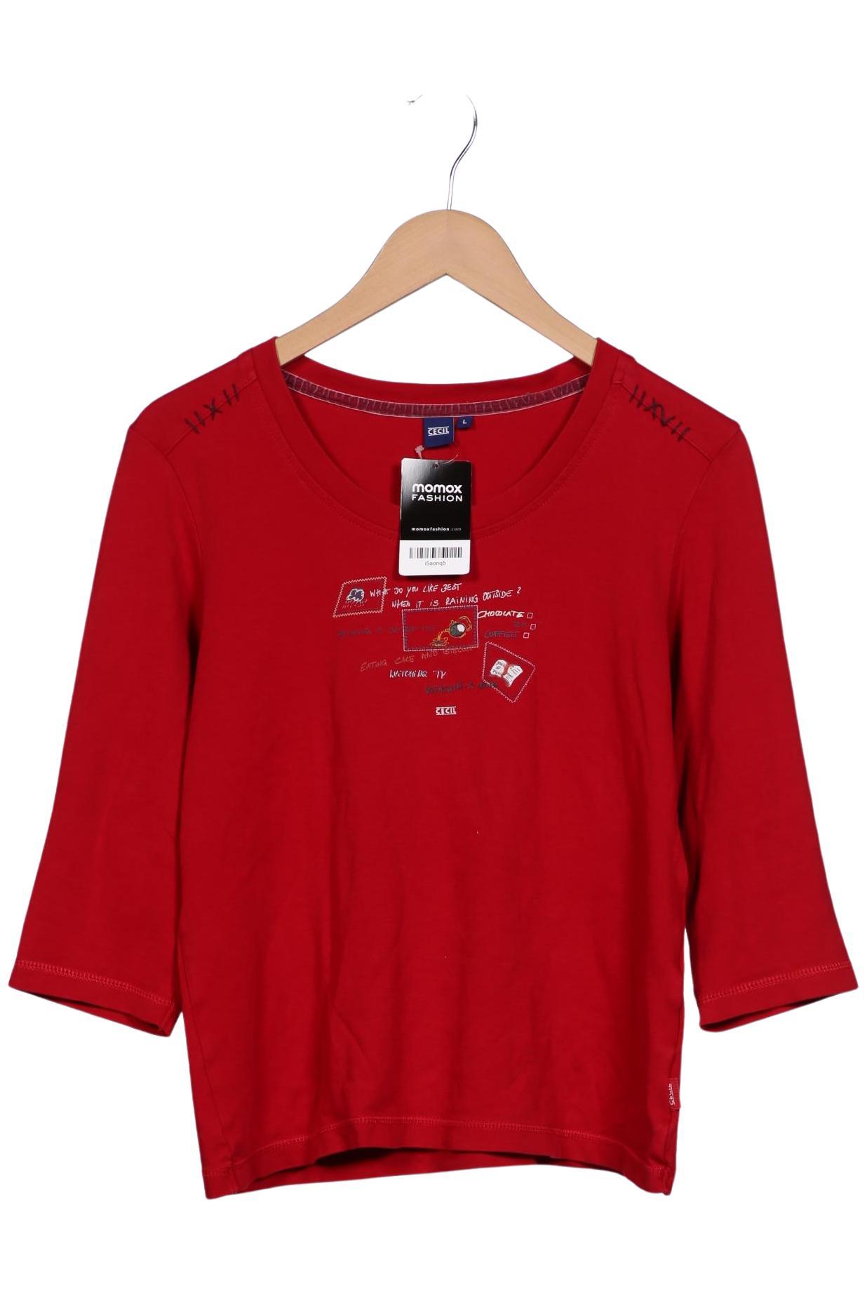 

Cecil Damen Langarmshirt, rot, Gr. 42