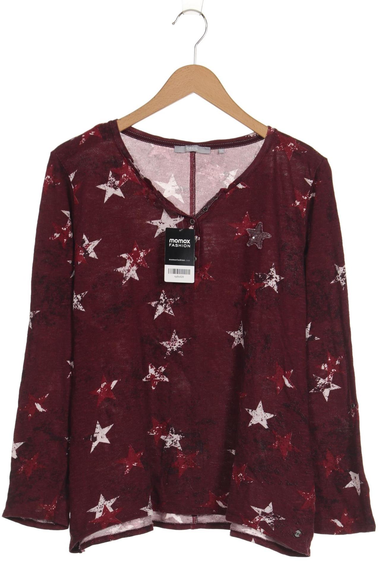

Cecil Damen Langarmshirt, bordeaux, Gr. 44