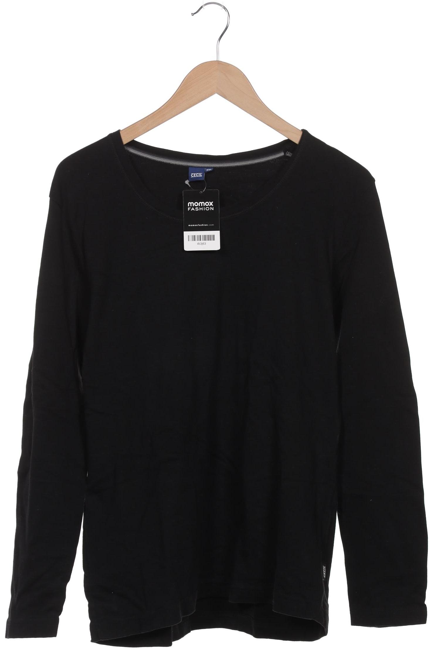 

Cecil Damen Langarmshirt, schwarz, Gr. 46