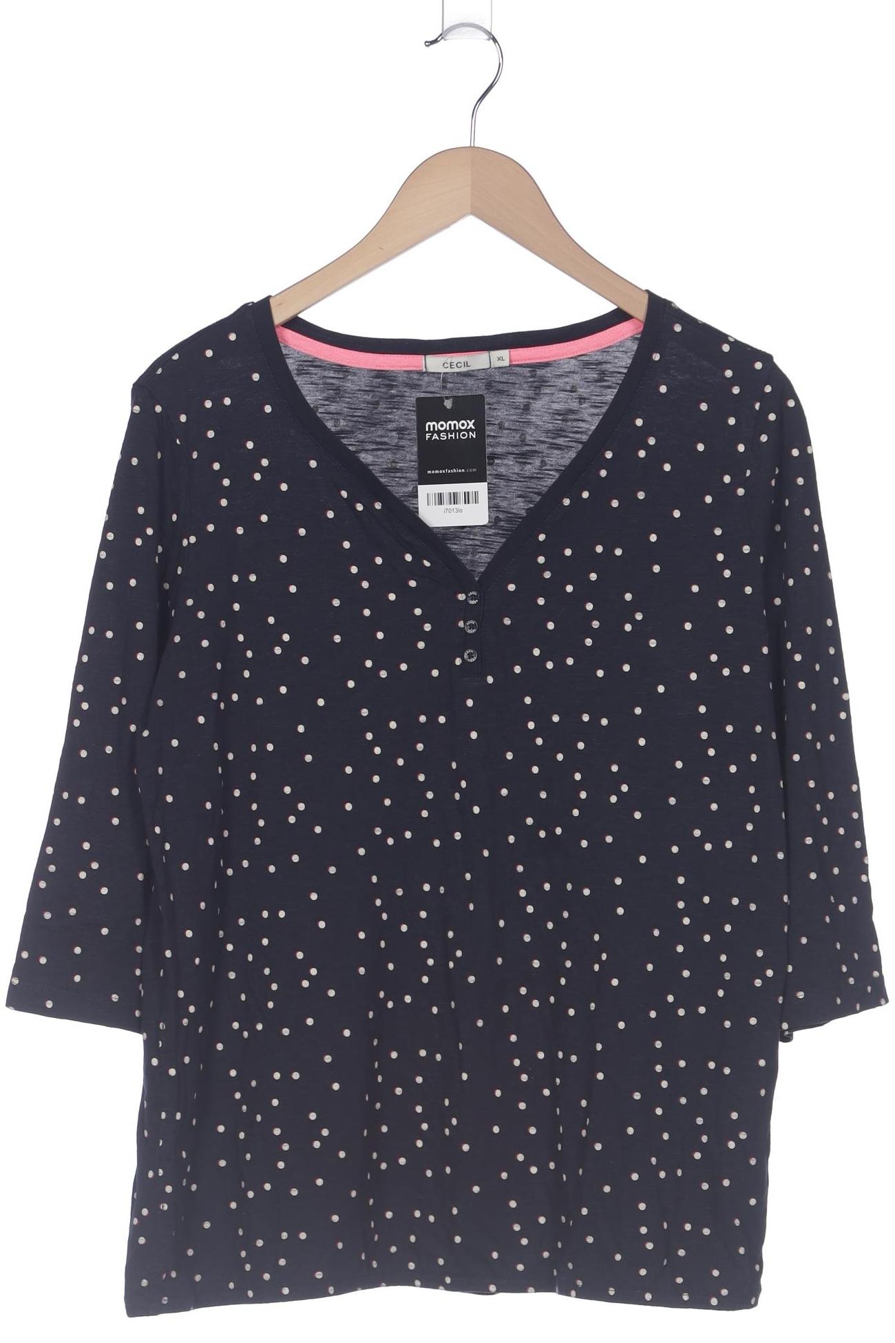 

Cecil Damen Langarmshirt, marineblau, Gr. 44