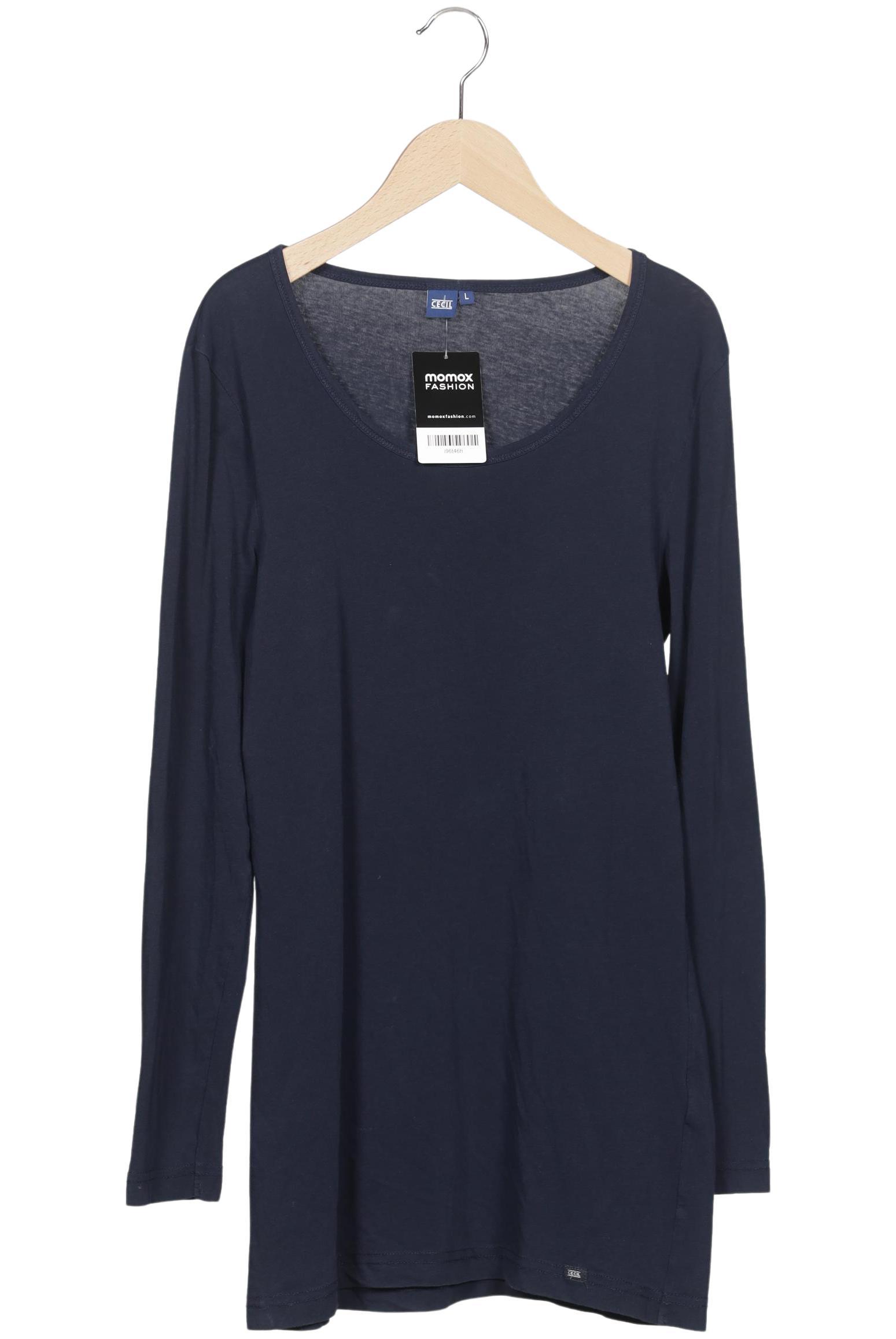 

Cecil Damen Langarmshirt, marineblau, Gr. 42