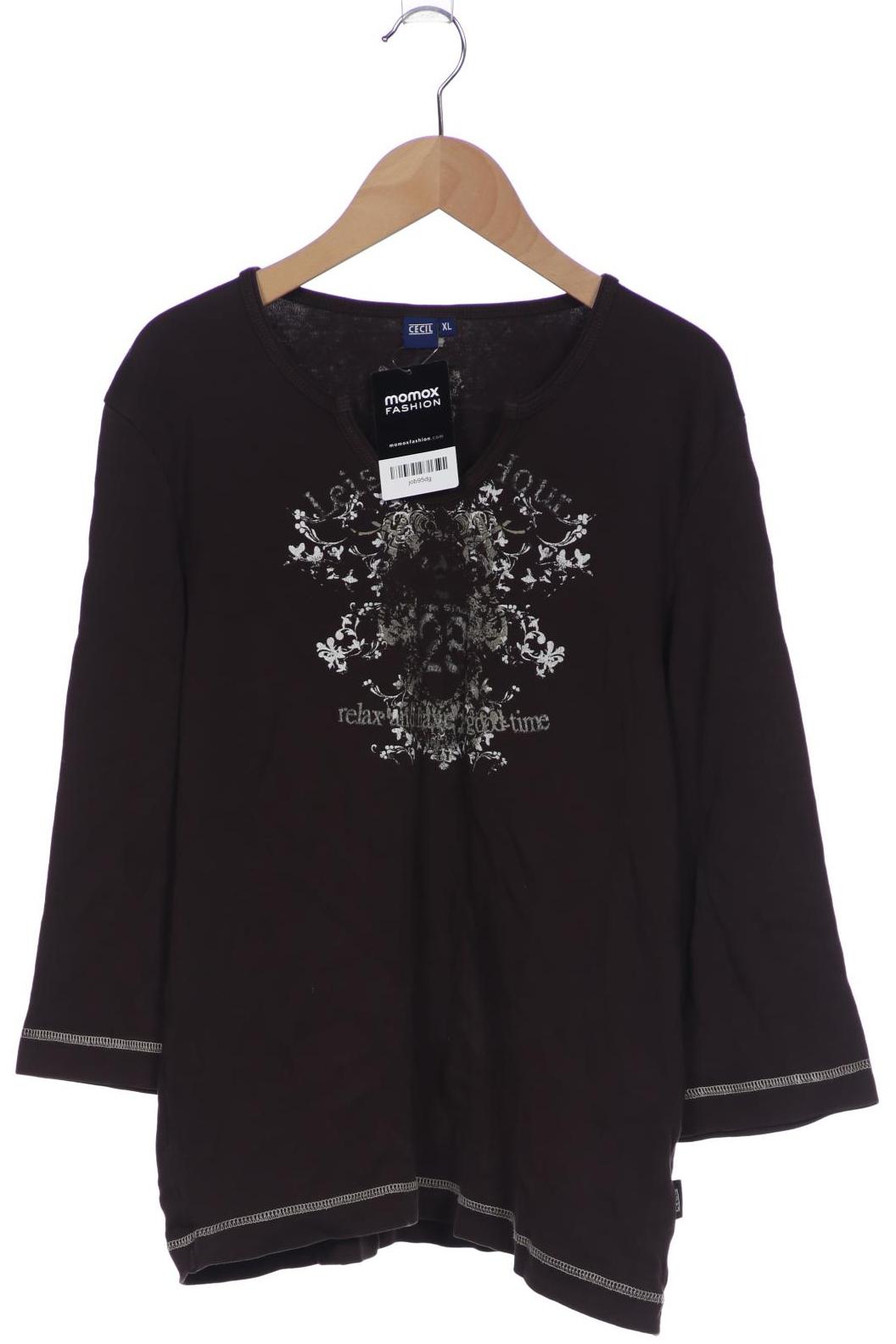 

Cecil Damen Langarmshirt, braun, Gr. 44