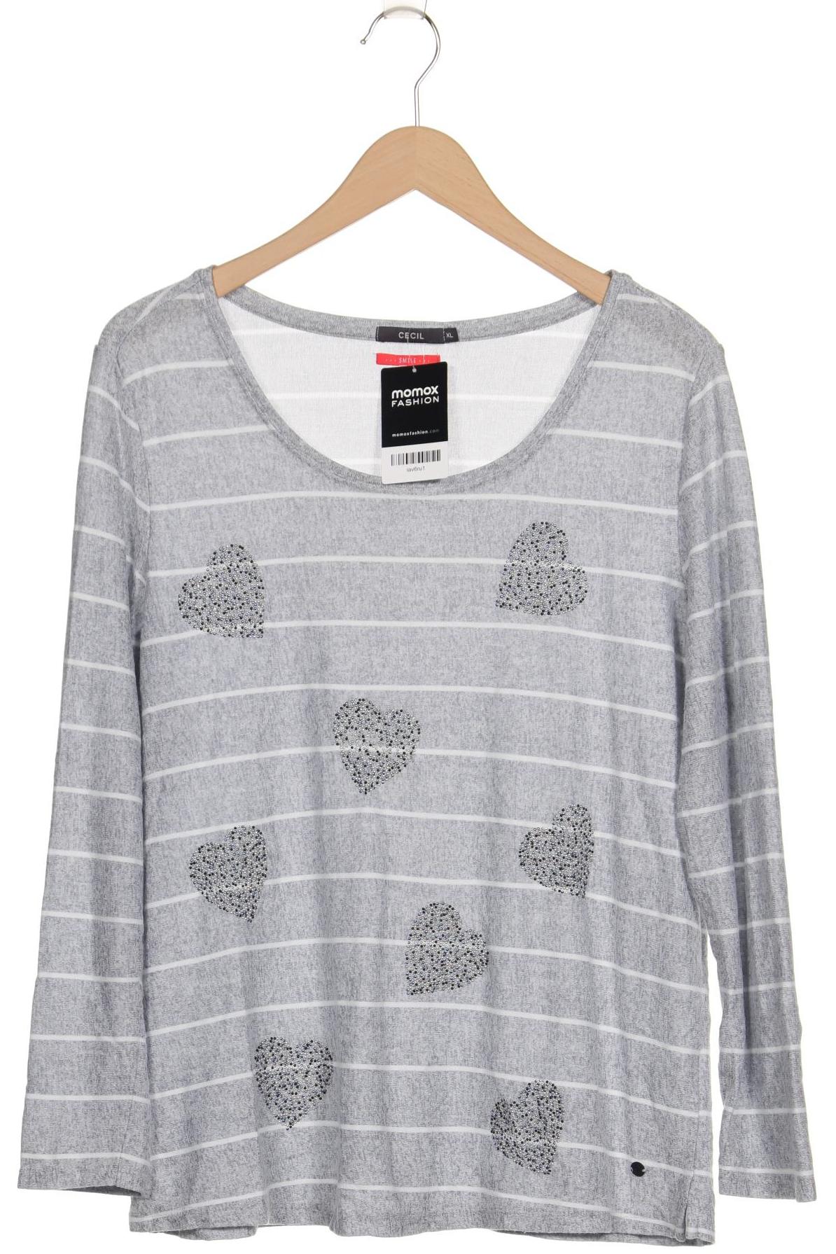 

Cecil Damen Langarmshirt, grau, Gr. 44