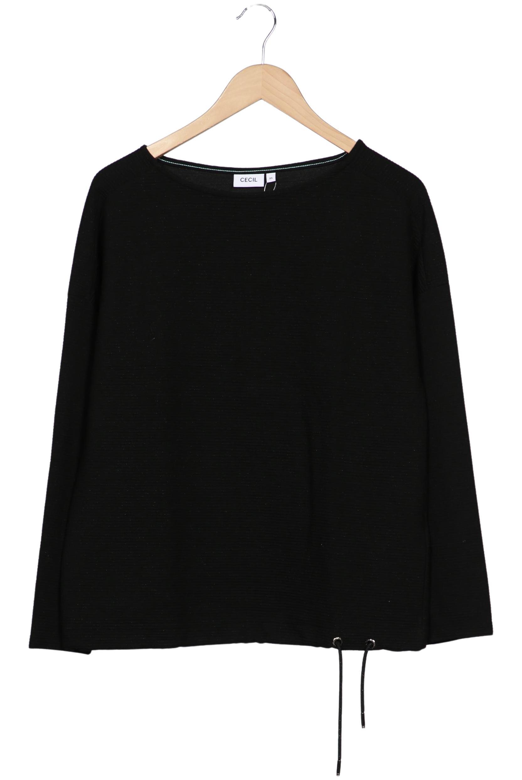 

Cecil Damen Langarmshirt, schwarz, Gr. 34