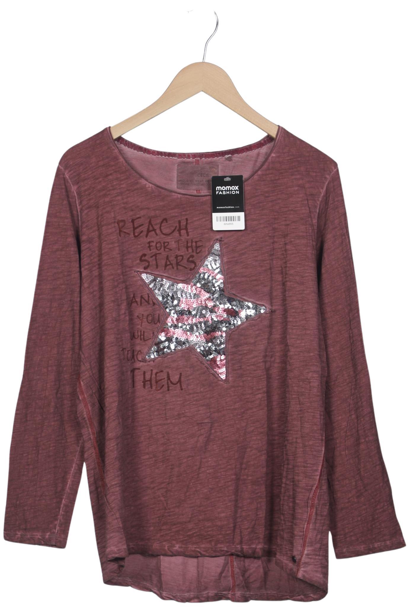 

Cecil Damen Langarmshirt, bordeaux, Gr. 46