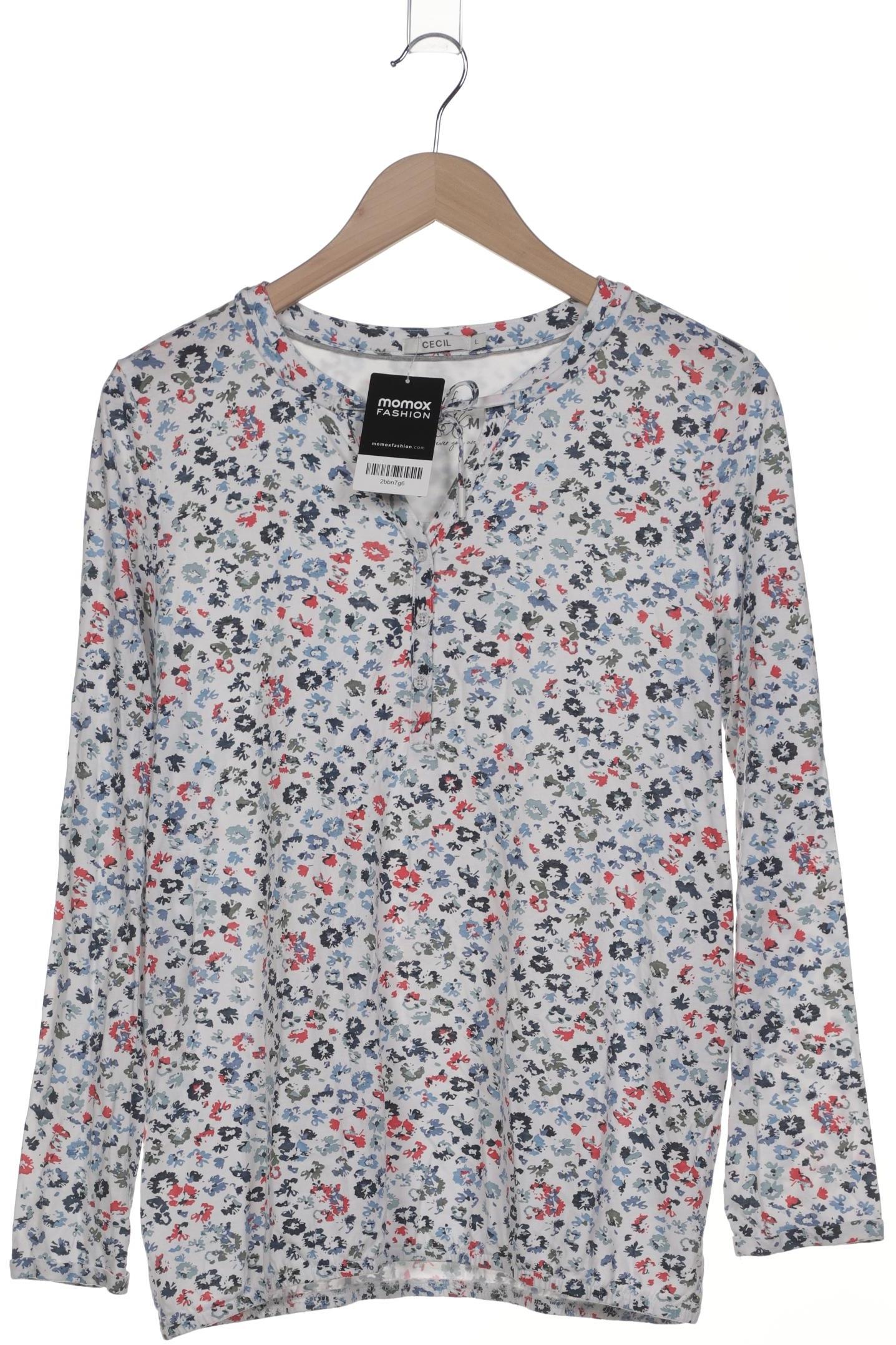 

Cecil Damen Langarmshirt, weiß, Gr. 42