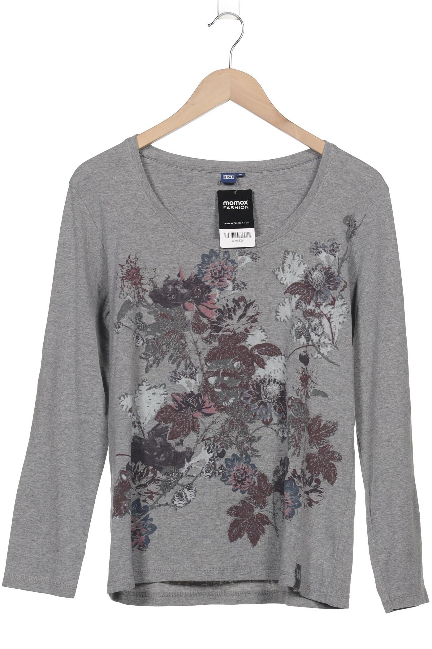 

Cecil Damen Langarmshirt, grau, Gr. 44