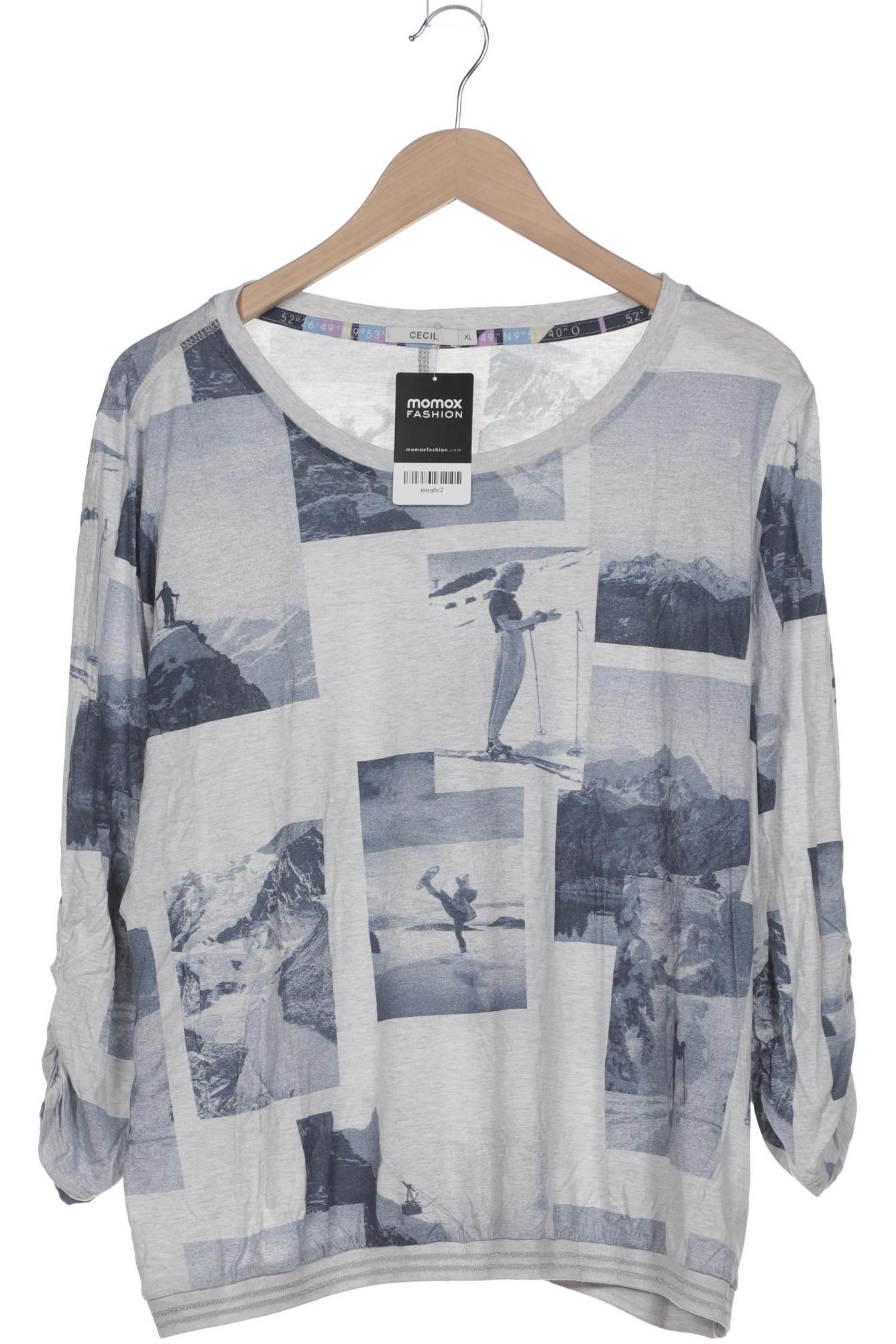

Cecil Damen Langarmshirt, grau, Gr. 44
