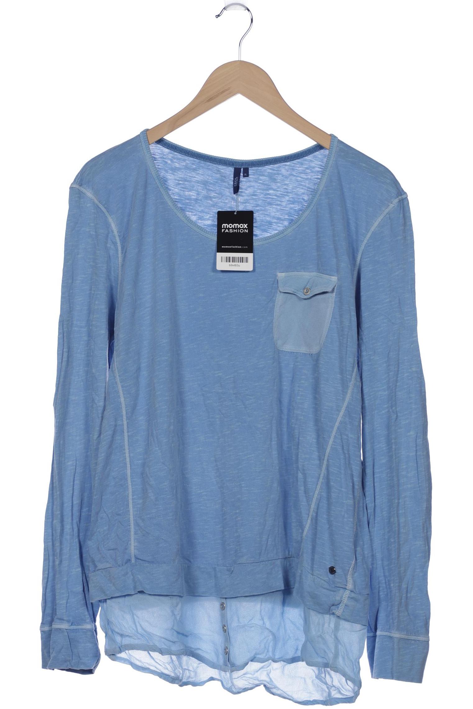 

CECIL Damen Langarmshirt, blau