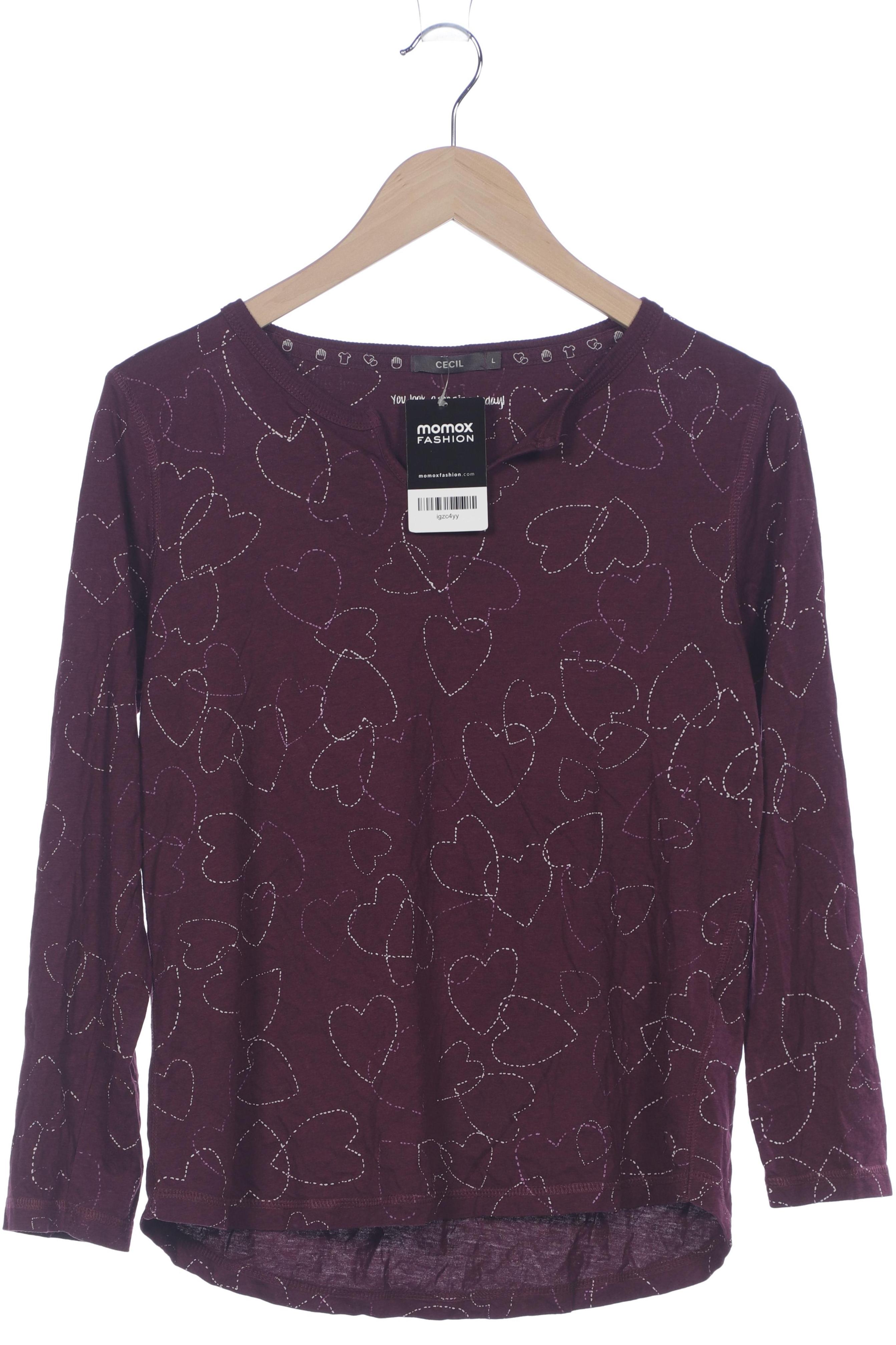 

Cecil Damen Langarmshirt, flieder, Gr. 42
