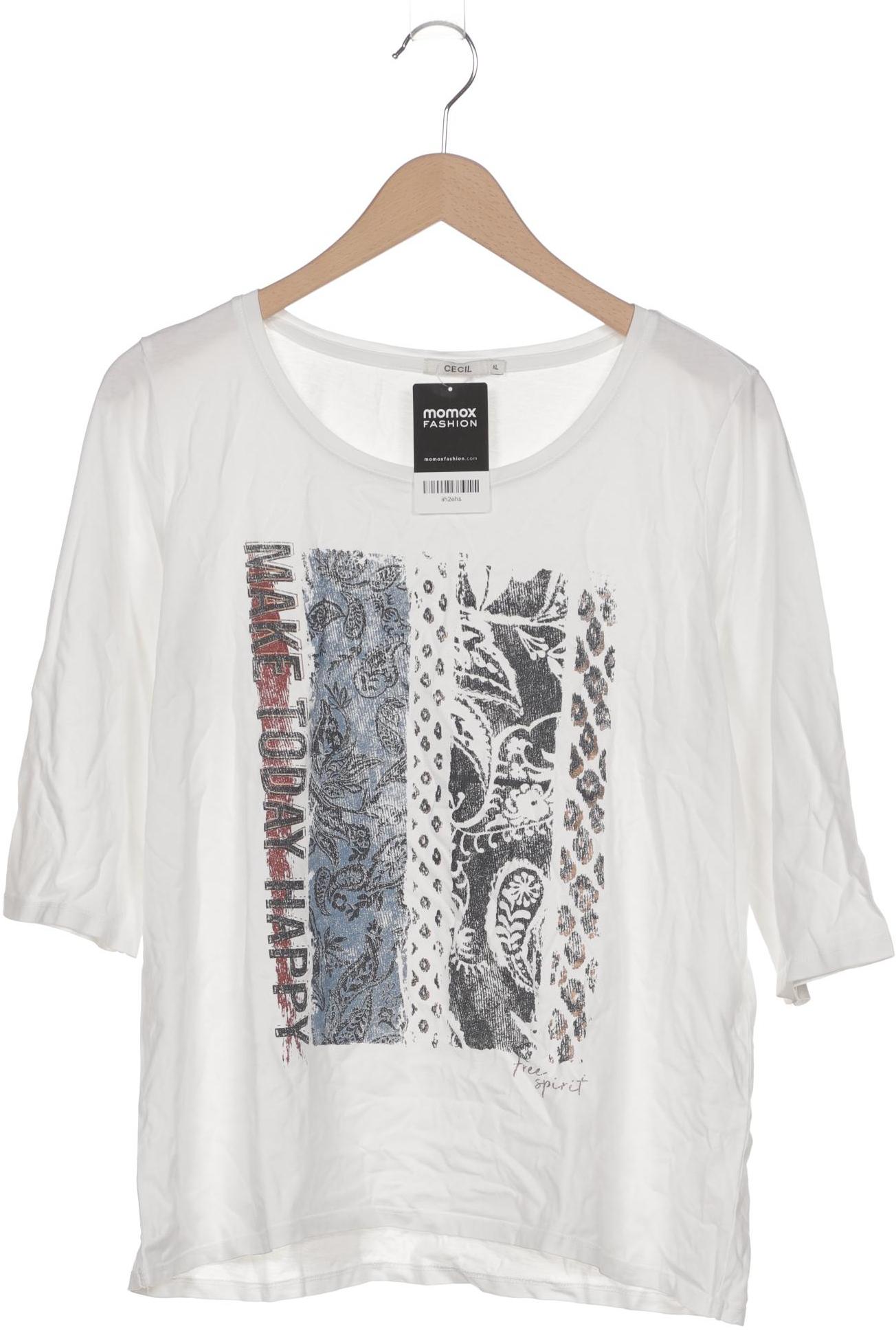 

Cecil Damen Langarmshirt, weiß, Gr. 44