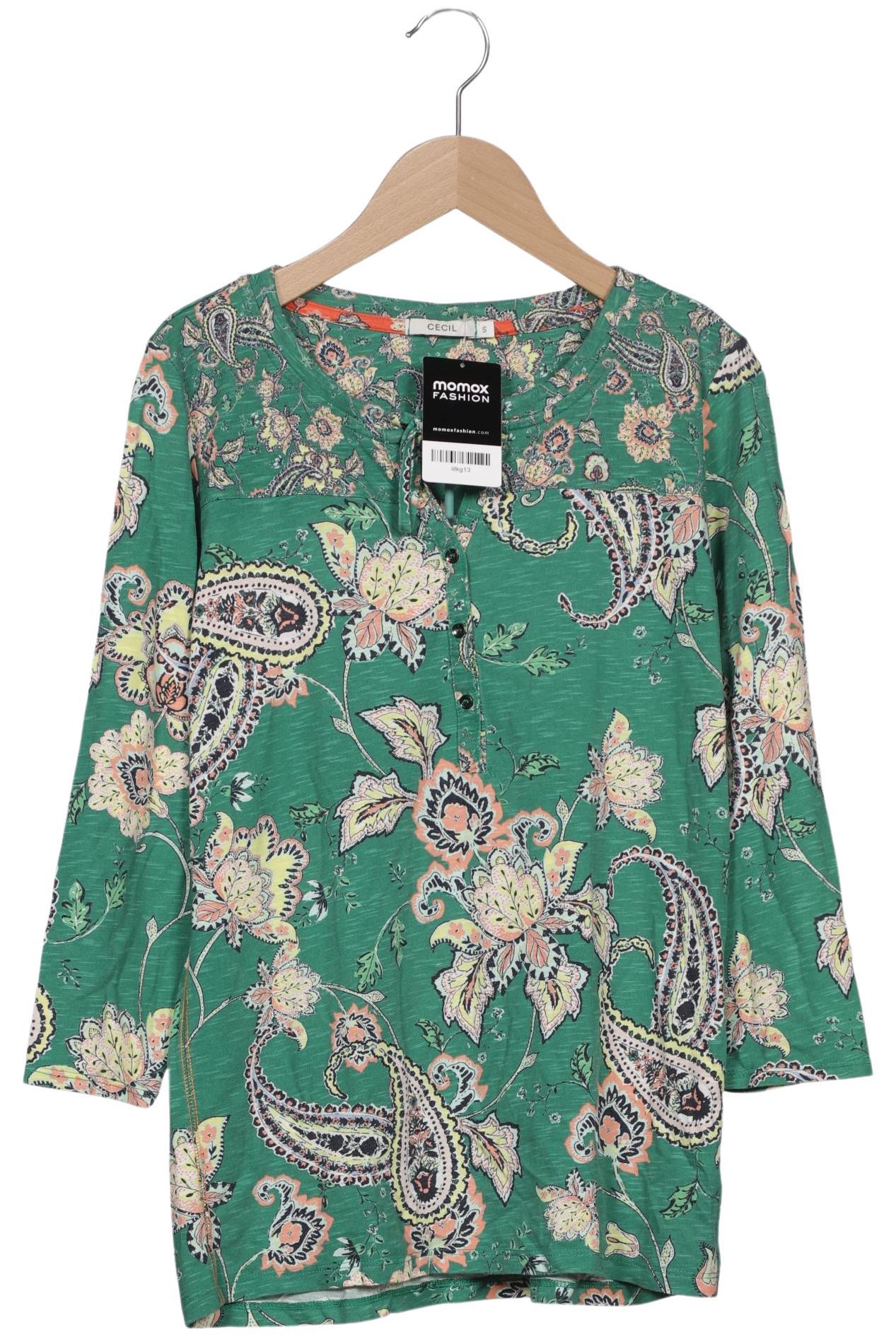 

Cecil Damen Langarmshirt, grün, Gr. 36