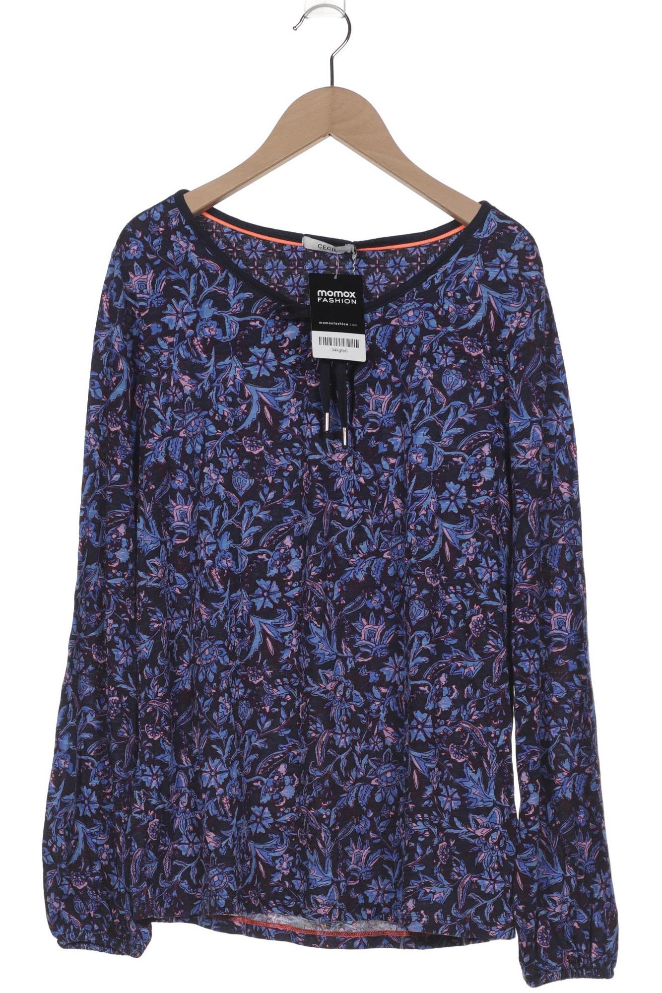 

Cecil Damen Langarmshirt, blau, Gr. 38