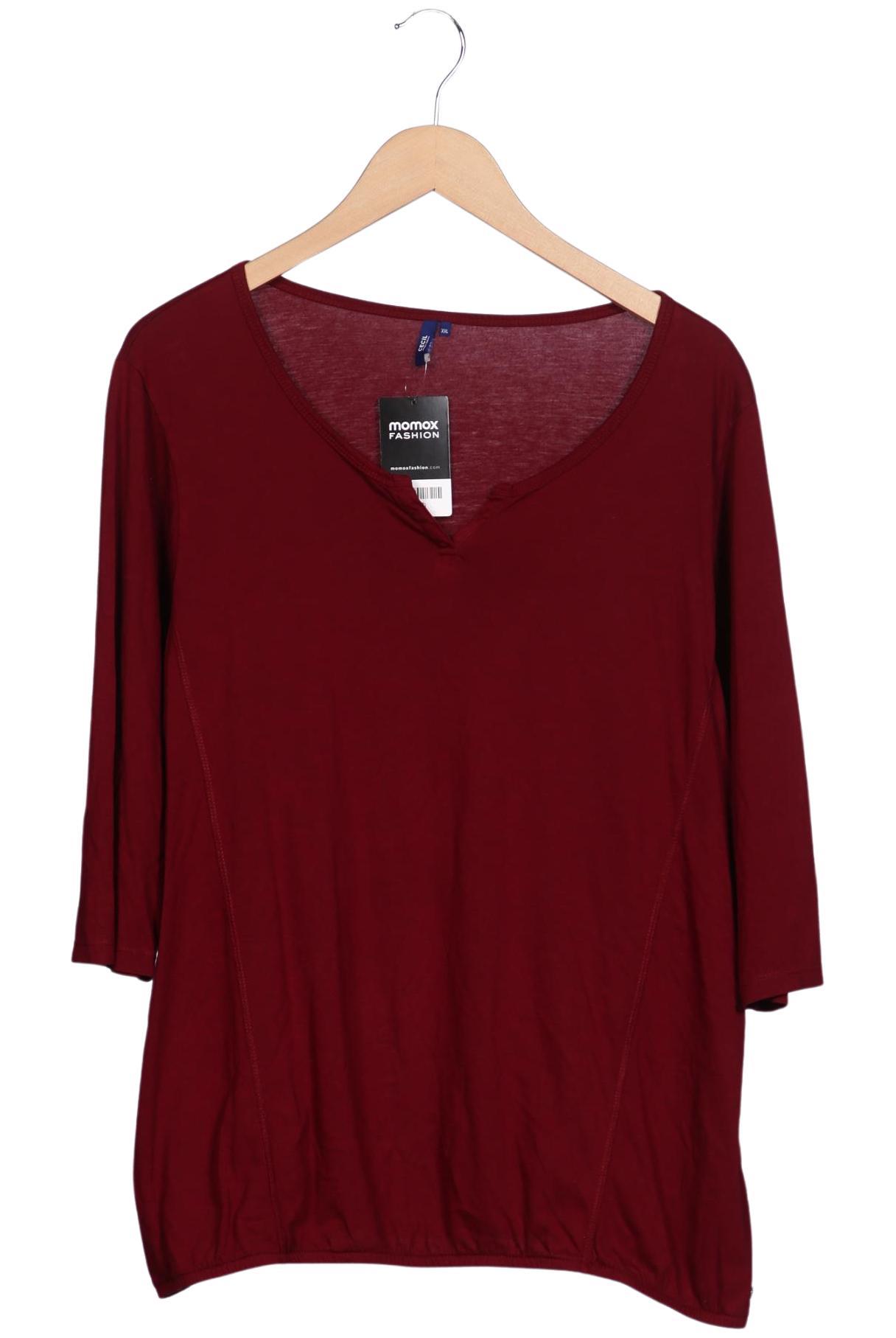 

Cecil Damen Langarmshirt, bordeaux, Gr. 46