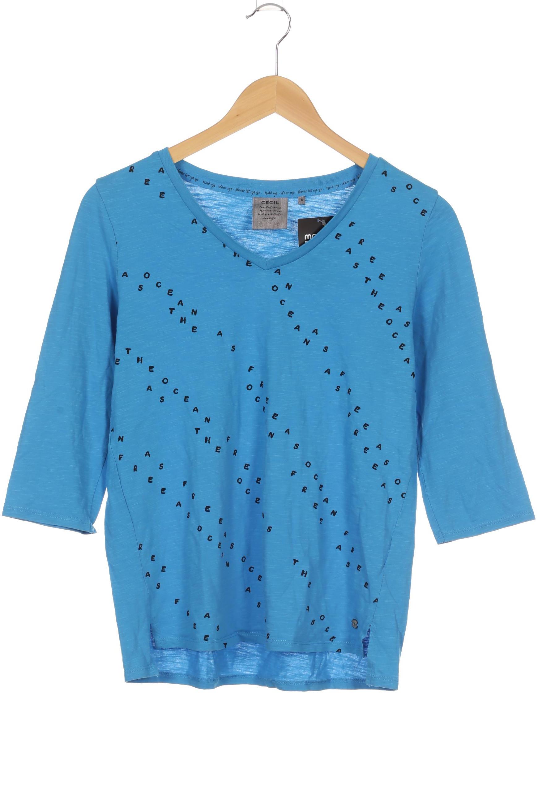 

Cecil Damen Langarmshirt, blau, Gr. 36
