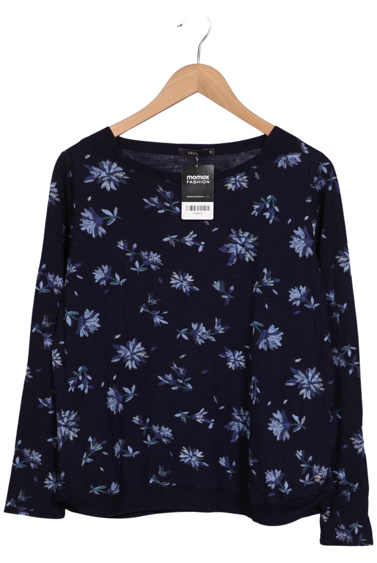 

Cecil Damen Langarmshirt, marineblau, Gr. 38