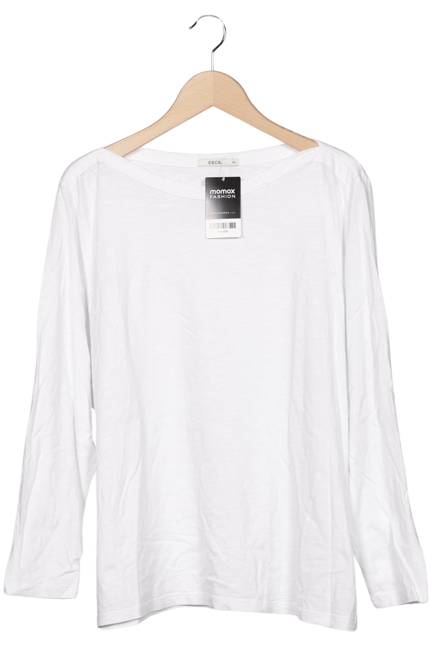 

Cecil Damen Langarmshirt, weiß, Gr. 44
