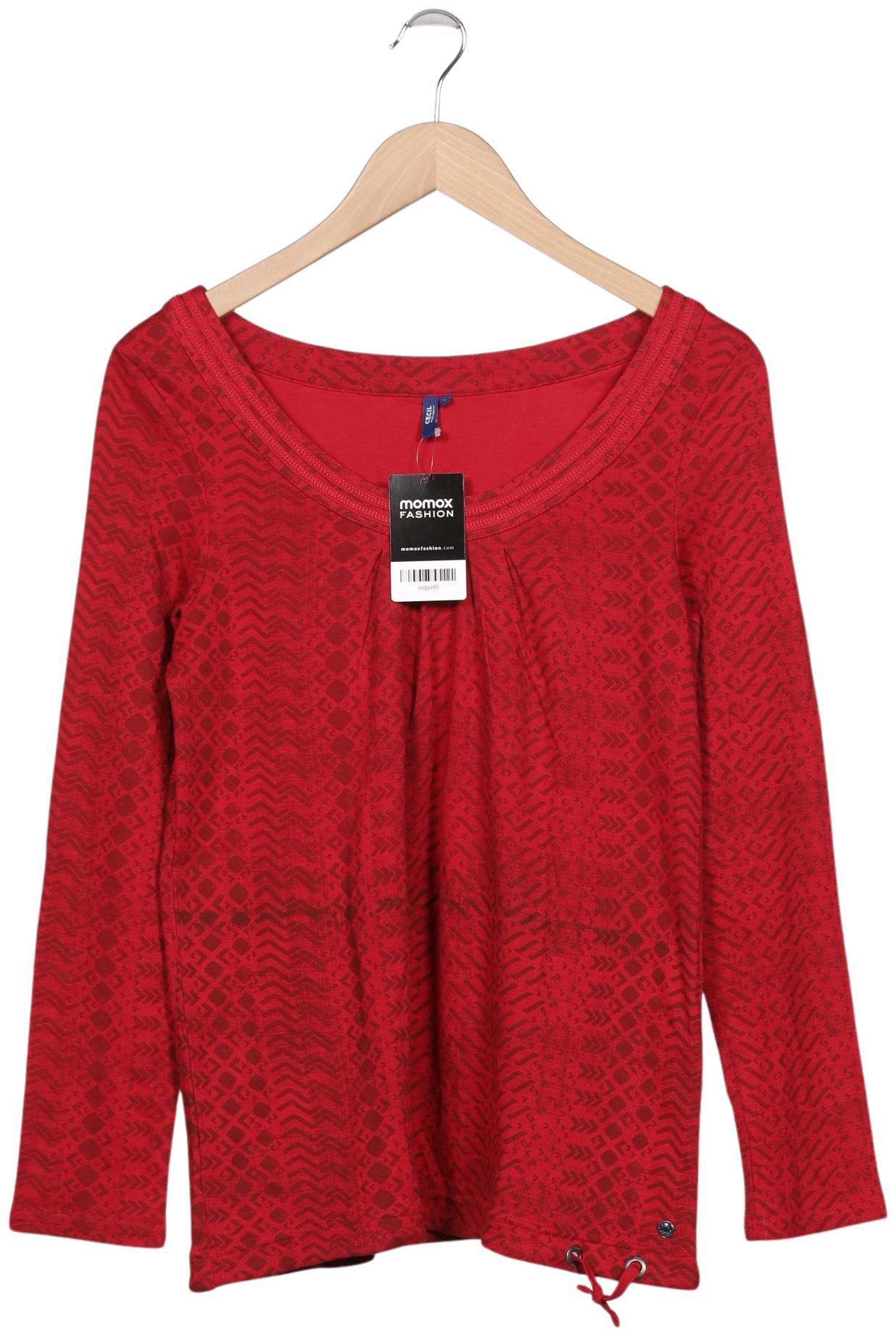 

Cecil Damen Langarmshirt, rot, Gr. 36