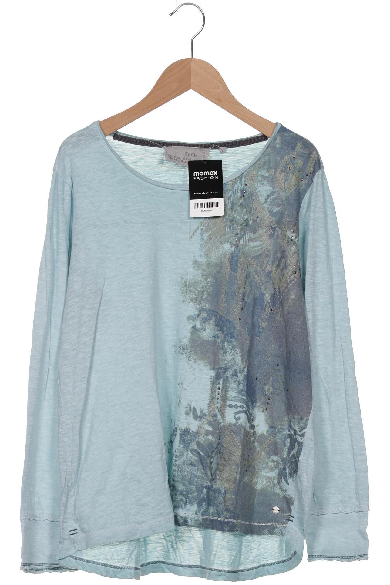 

Cecil Damen Langarmshirt, türkis, Gr. 42