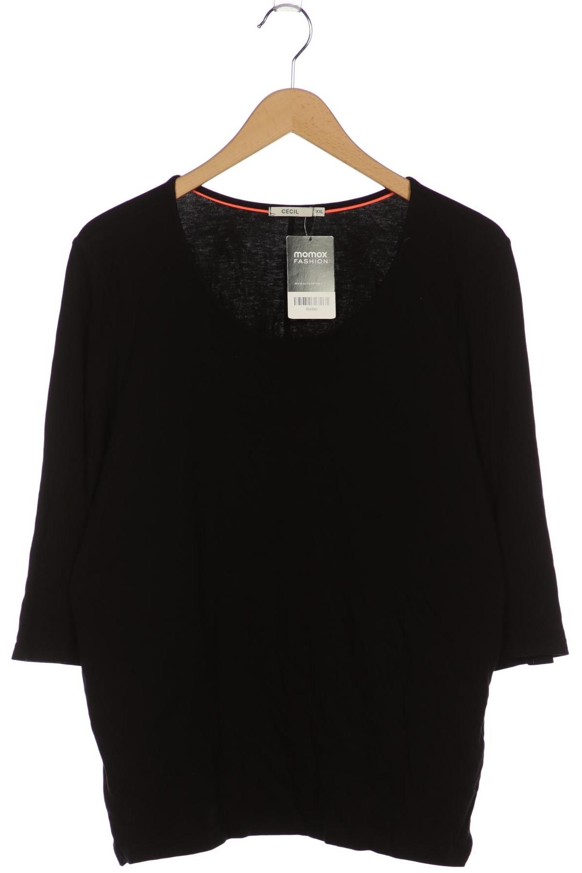 

Cecil Damen Langarmshirt, schwarz, Gr. 46