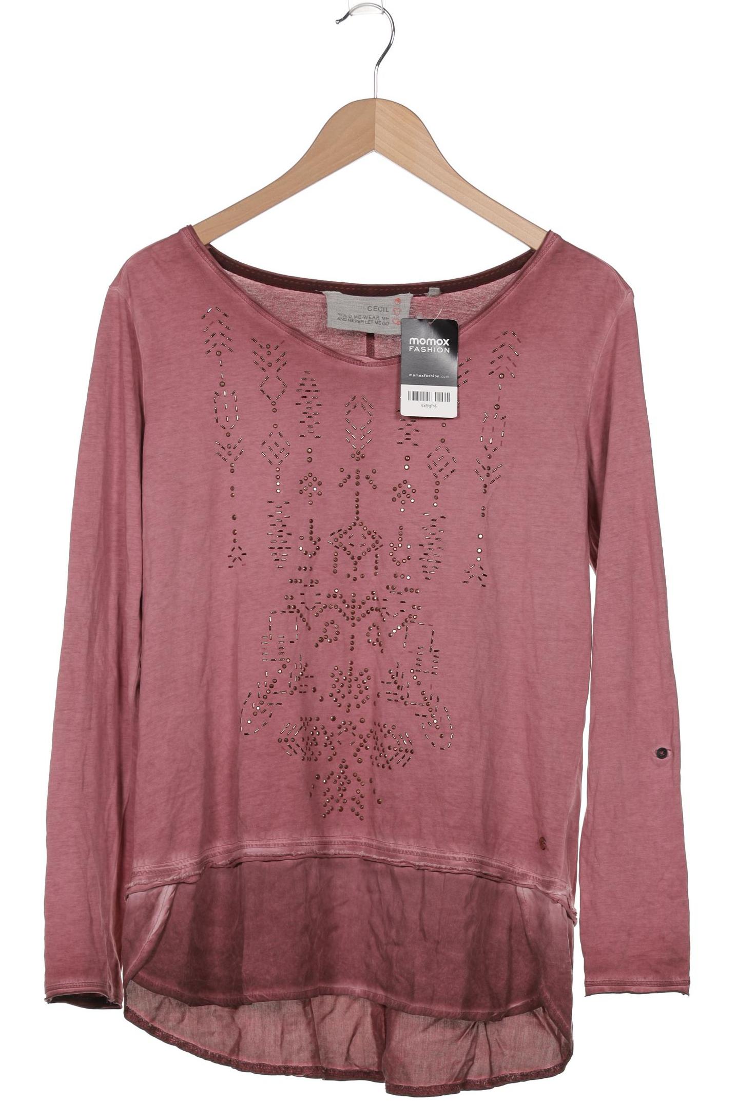

Cecil Damen Langarmshirt, pink, Gr. 42