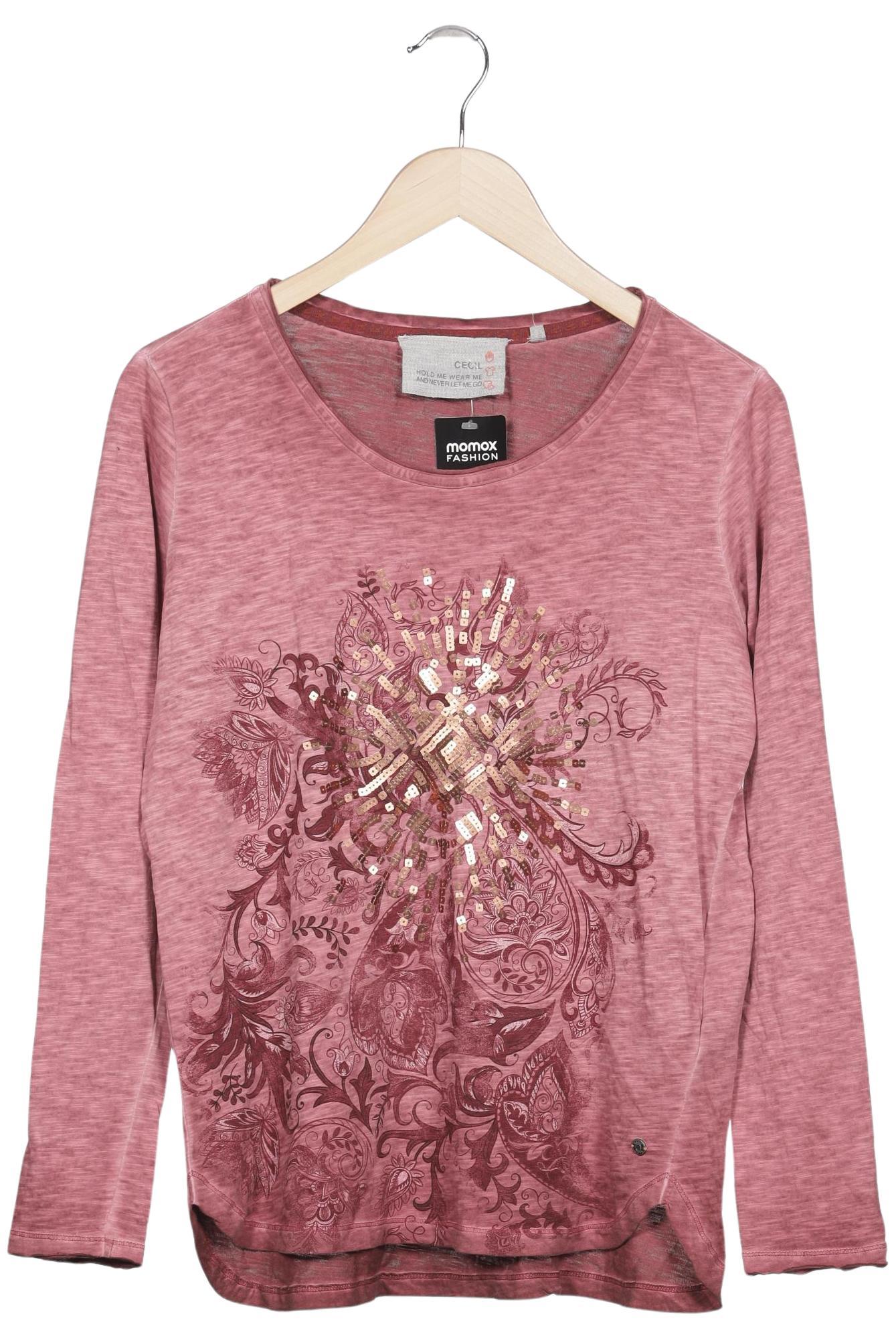 

Cecil Damen Langarmshirt, pink, Gr. 38